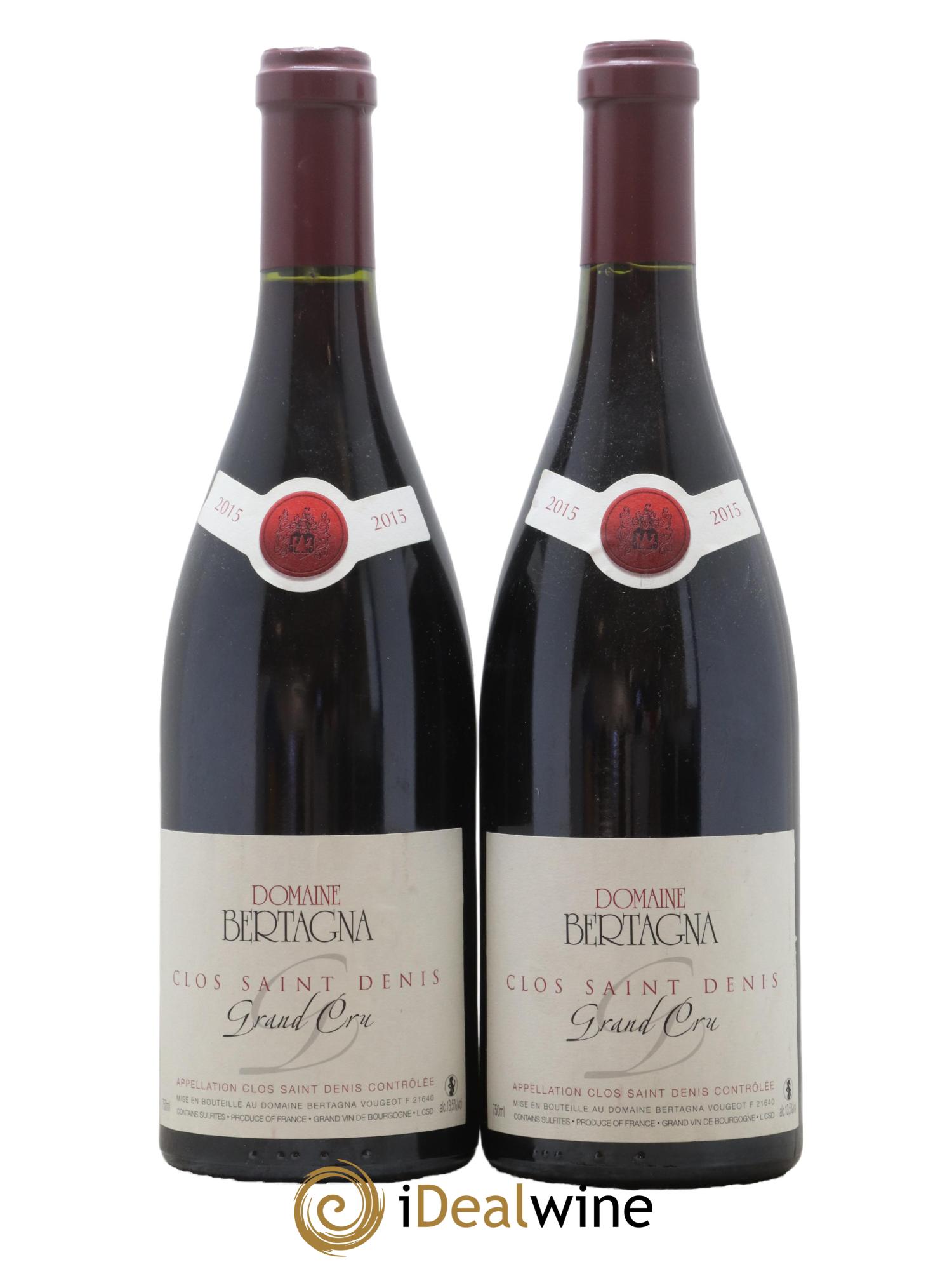 Clos Saint-Denis Grand Cru Bertagna 2015 - Lot de 2 bouteilles - 0