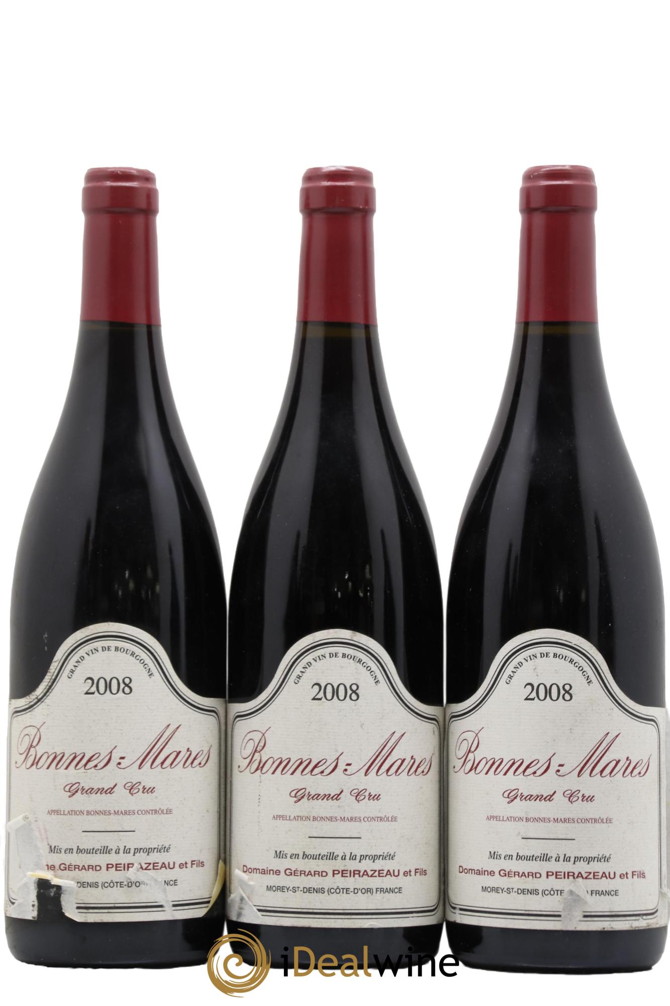 Bonnes-Mares Grand Cru Peirazeau (Domaine) 2008 - Lot de 3 bouteilles - 0