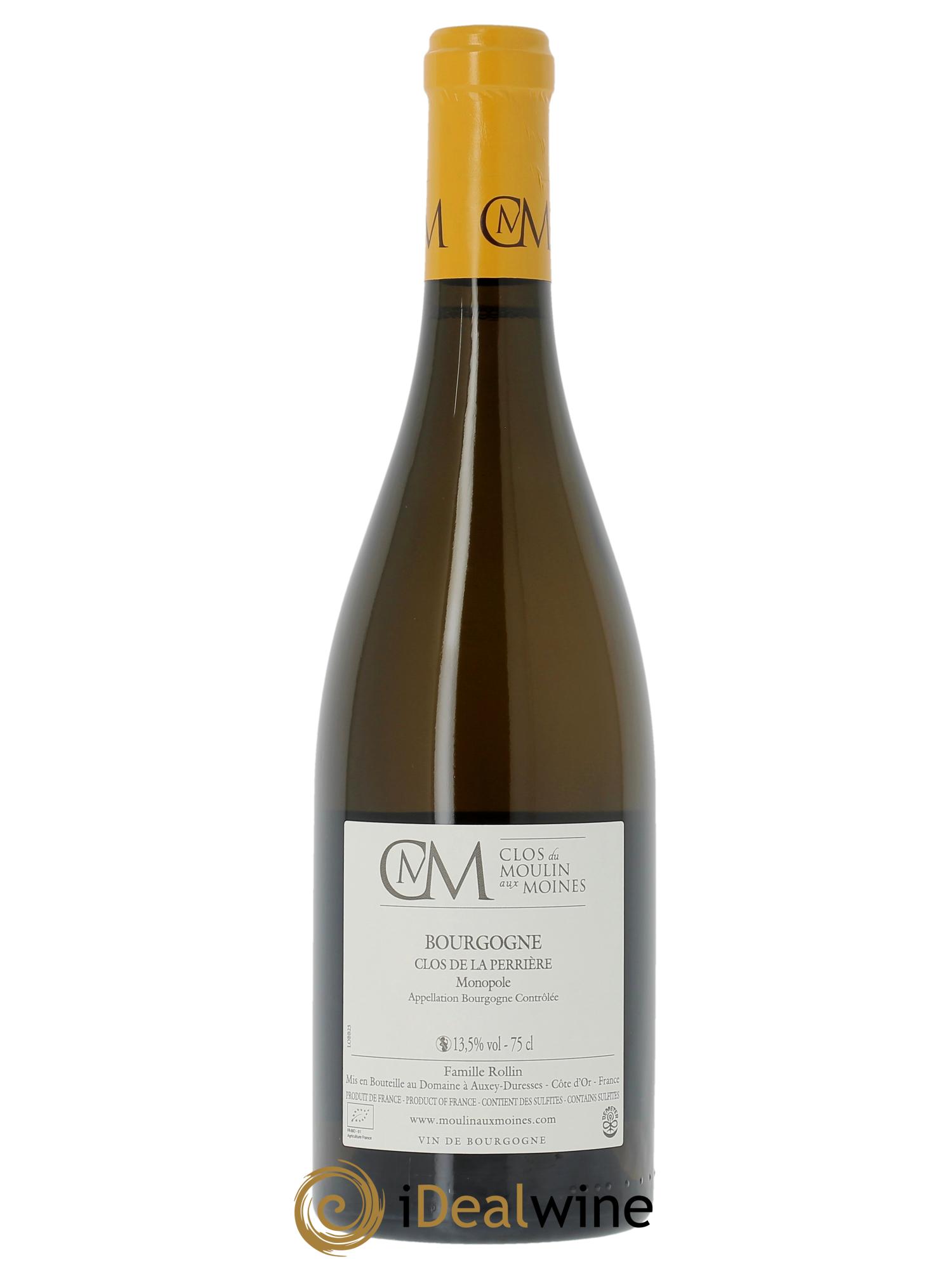 Bourgogne Clos de la Perrière Monopole Clos du Moulin aux Moines  2023 - Lotto di 1 bottiglia - 1