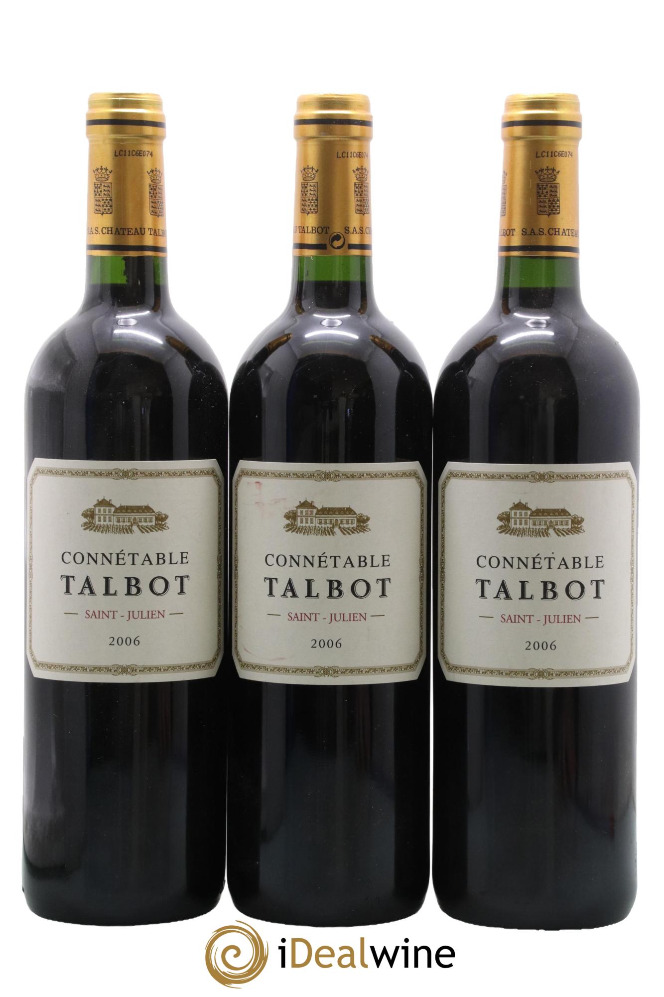 Connétable de Talbot Second Vin 2006 - Posten von 3 Flaschen - 0