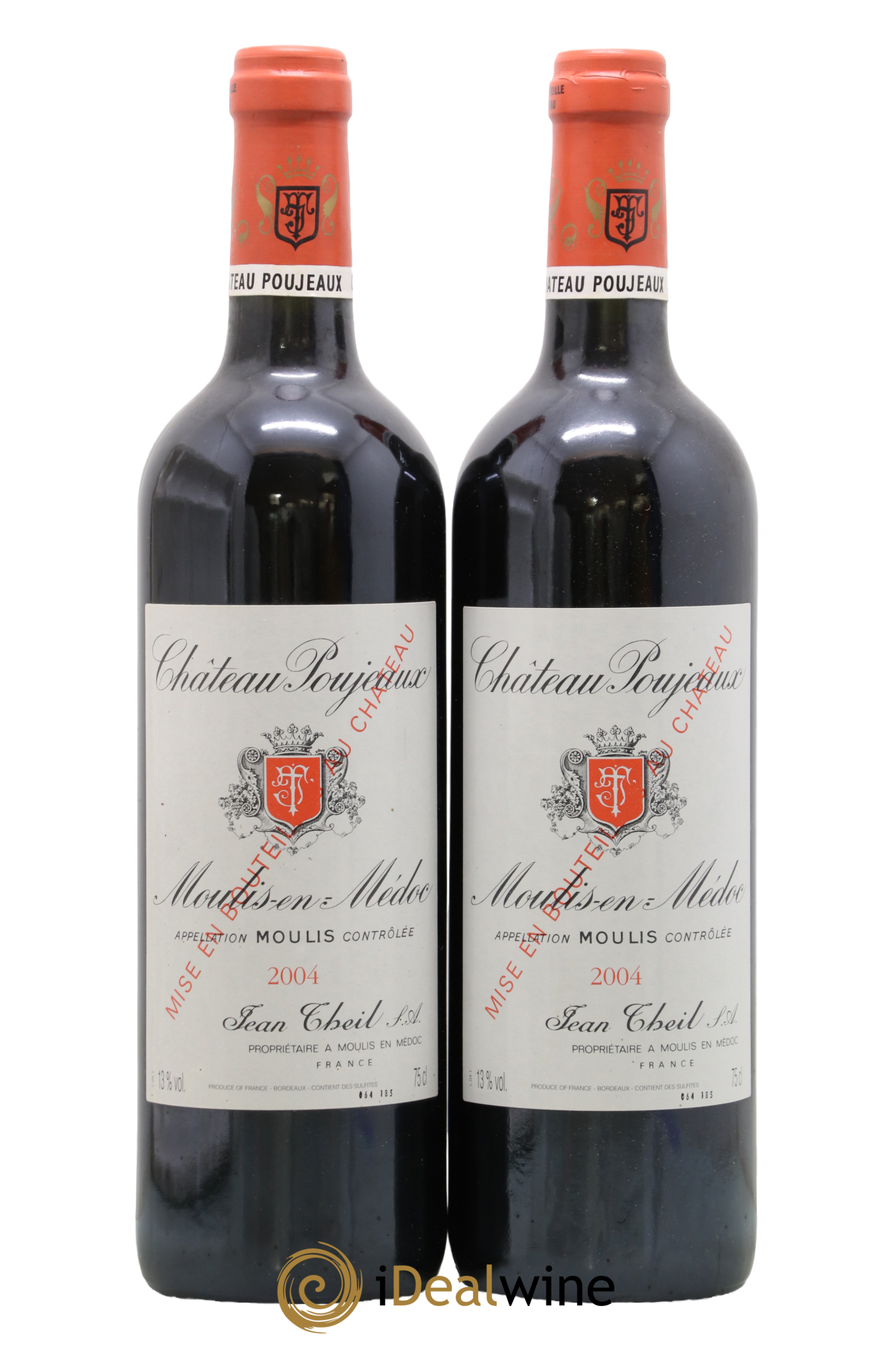 Château Poujeaux 2004 - Lot de 2 bouteilles - 0