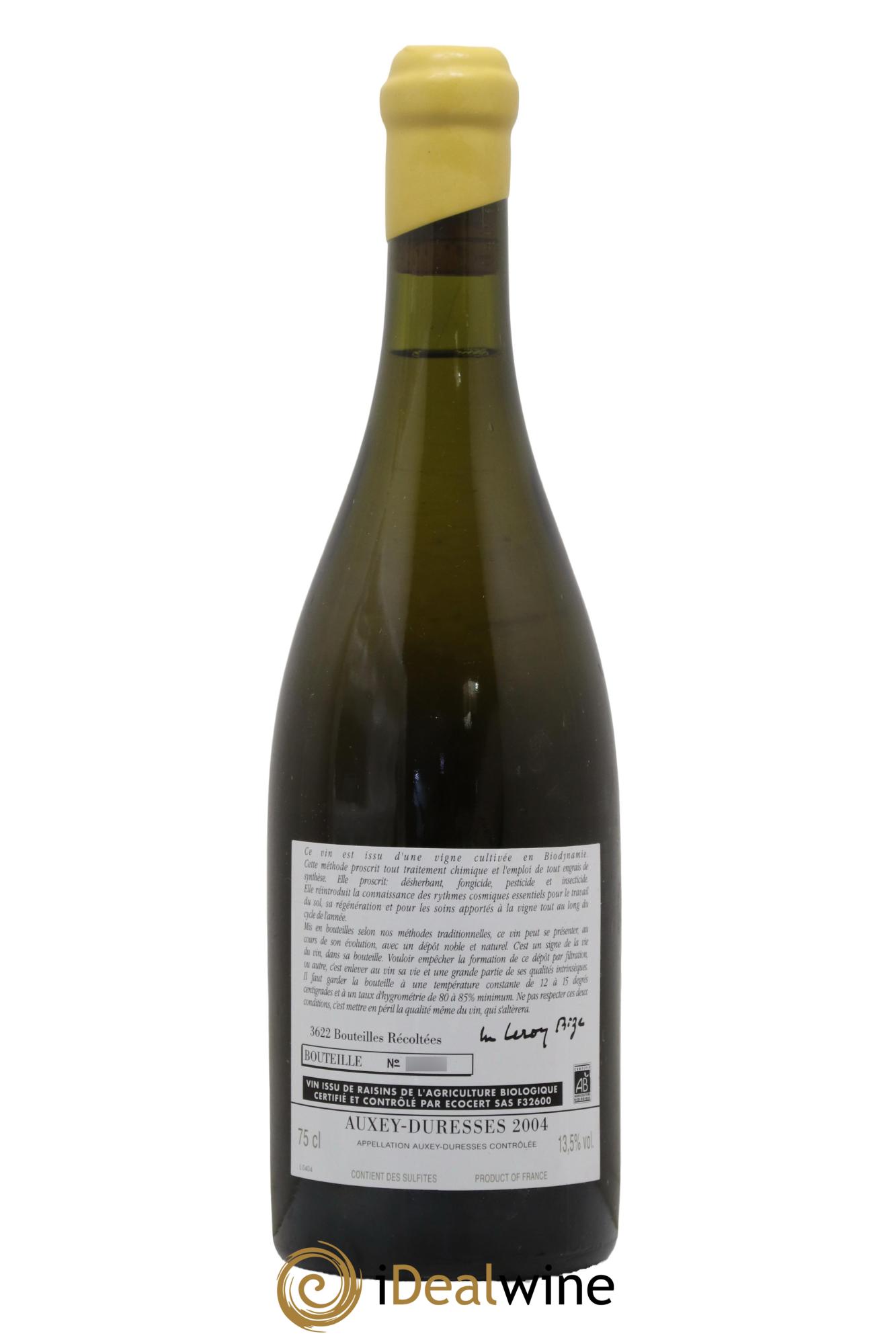 Auxey-Duresses d'Auvenay (Domaine) 2004 - Posten von 1 Flasche - 1