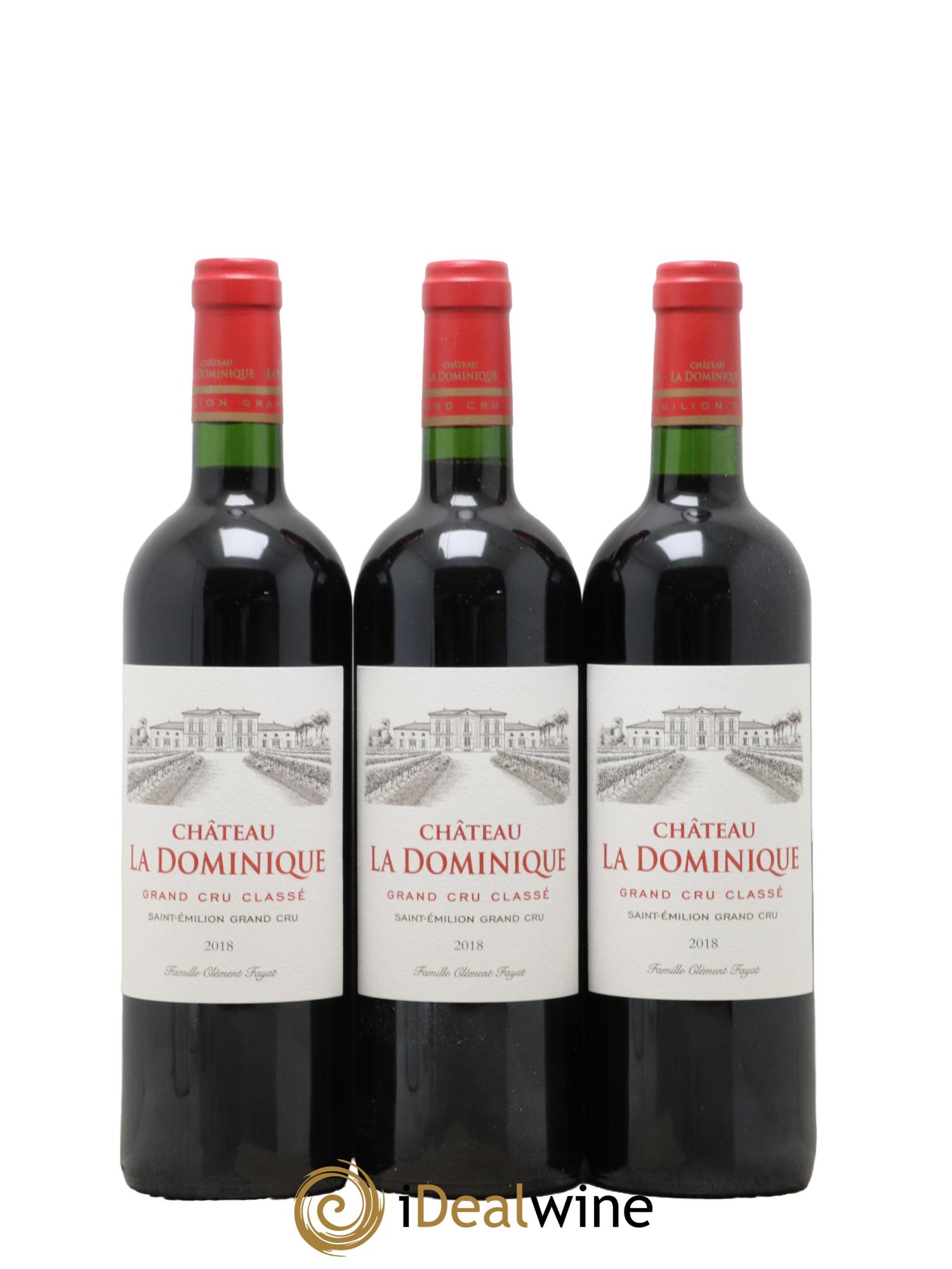 Château la Dominique Grand Cru Classé  2018 - Lotto di 6 bottiglie - 1