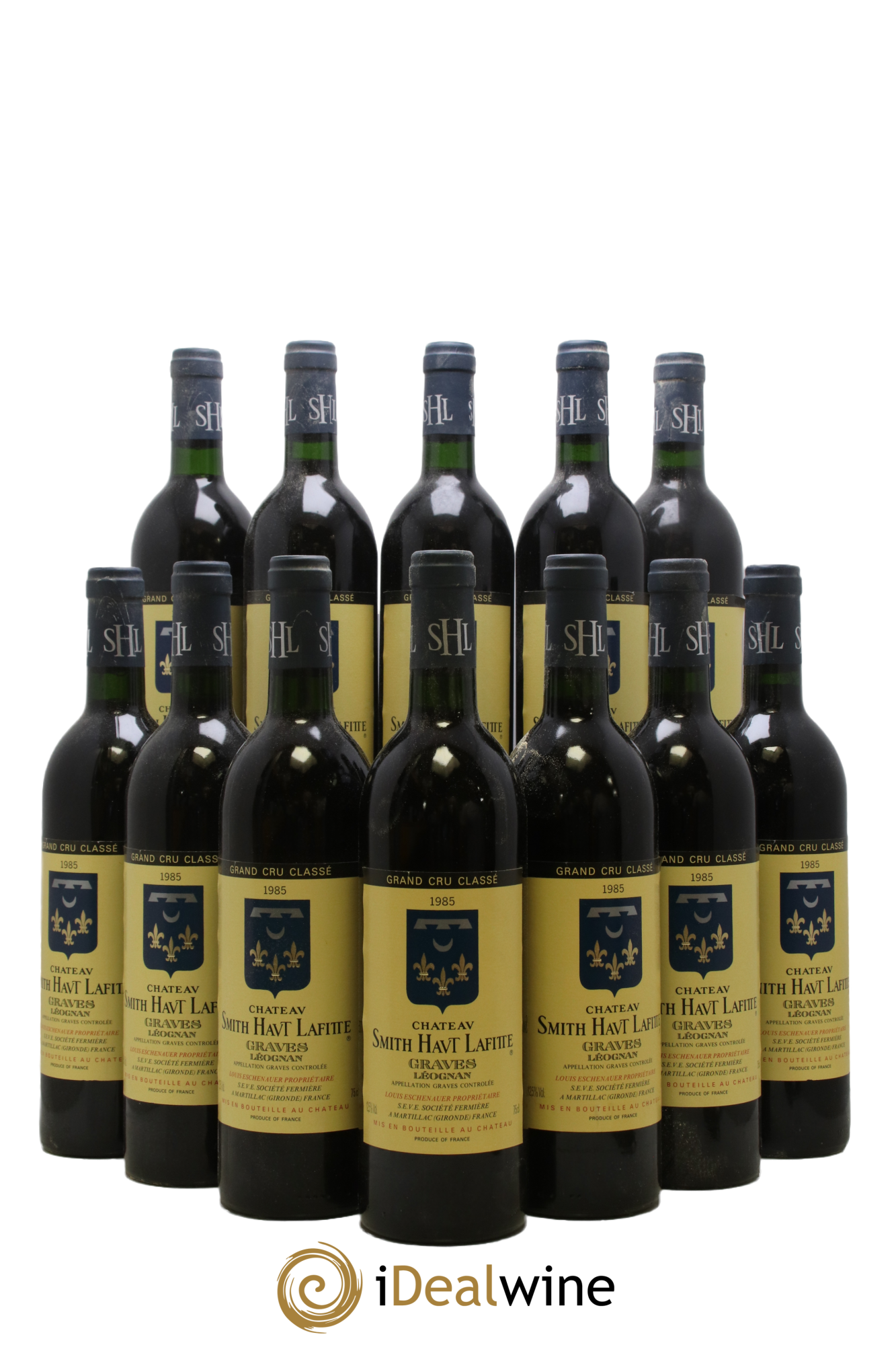Château Smith Haut Lafitte Cru Classé de Graves 1985 - Lot de 12 bouteilles - 0