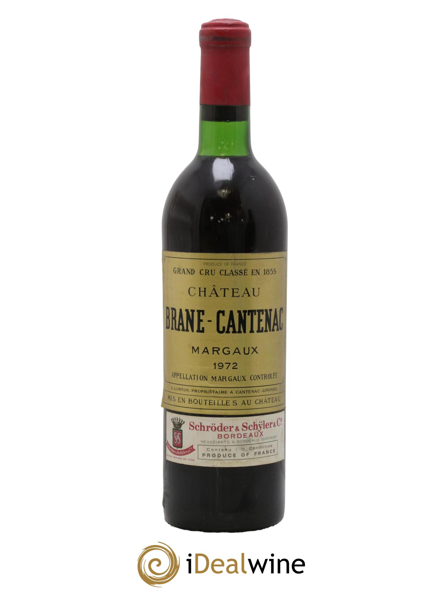 Château Brane Cantenac 2ème Grand Cru Classé 1972 - Lot of 1 bottle - 0