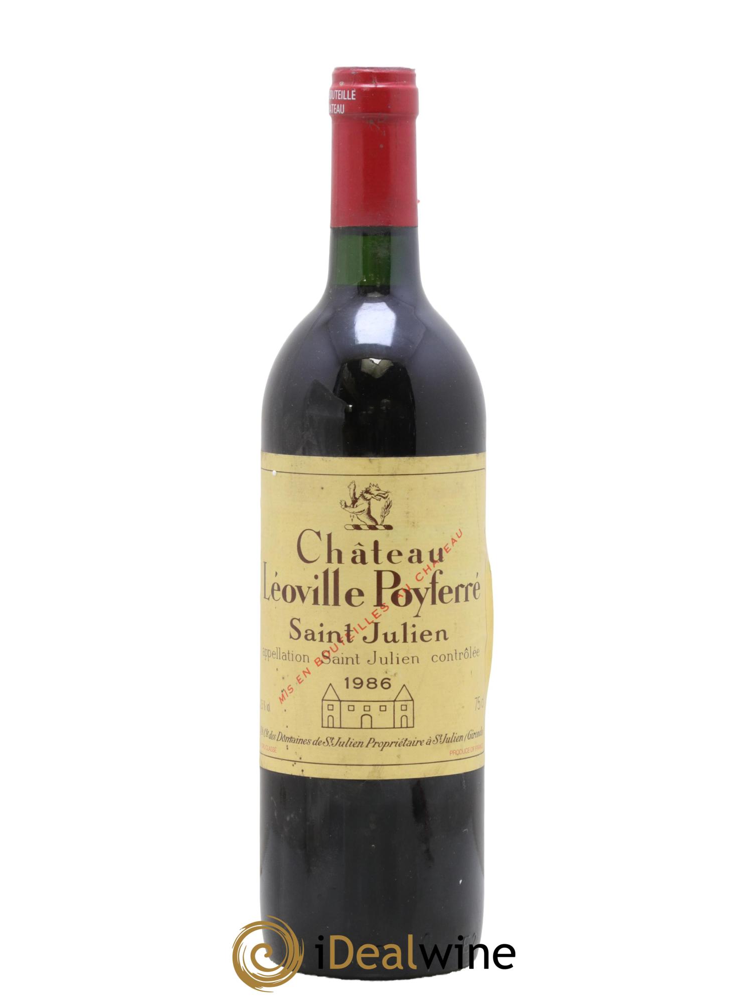 Château Léoville Poyferré 2ème Grand Cru Classé 1986 - Lot de 1 bouteille - 0