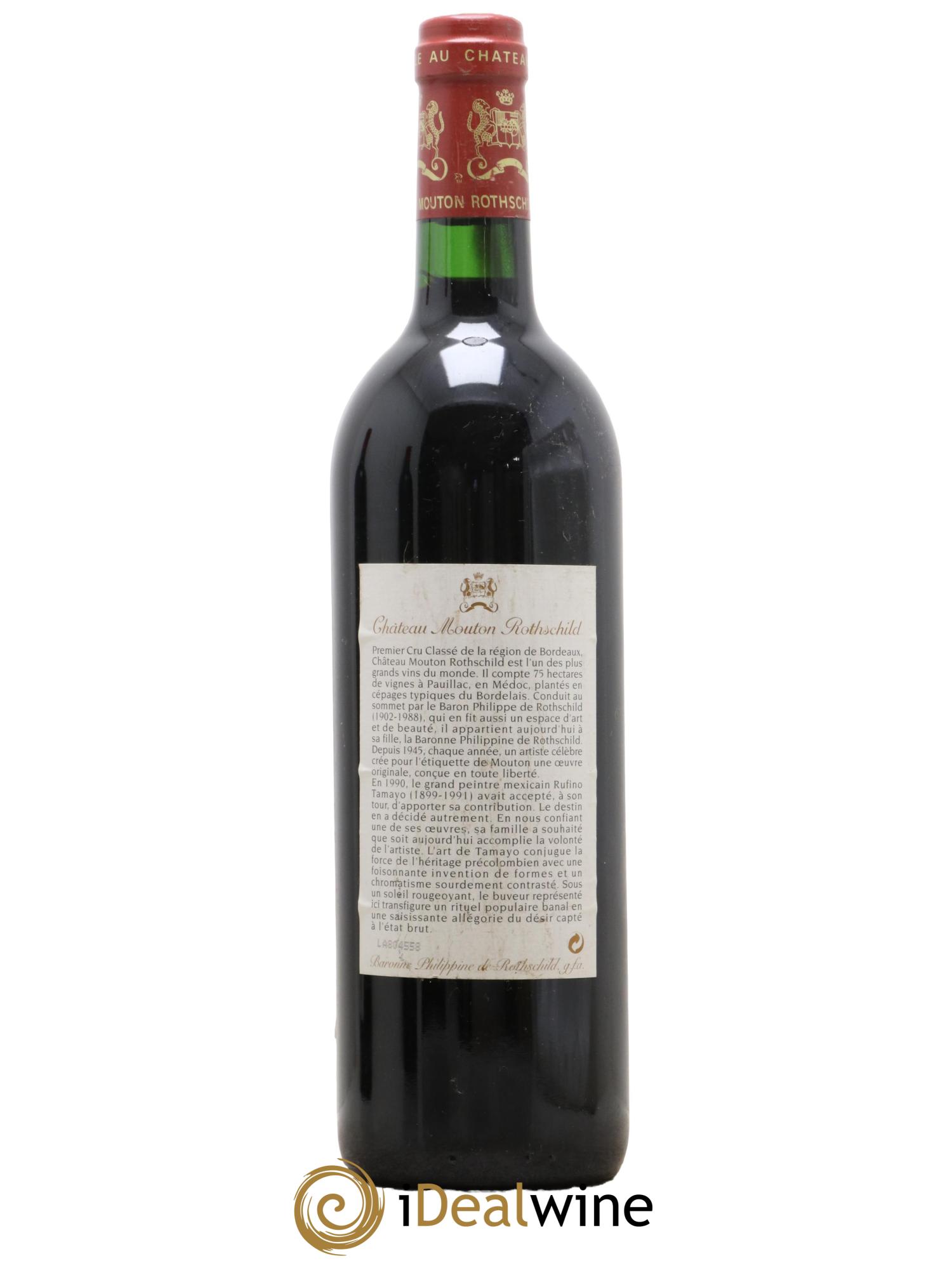 Château Mouton Rothschild 1er Grand Cru Classé 1998 - Lot of 1 bottle - 1