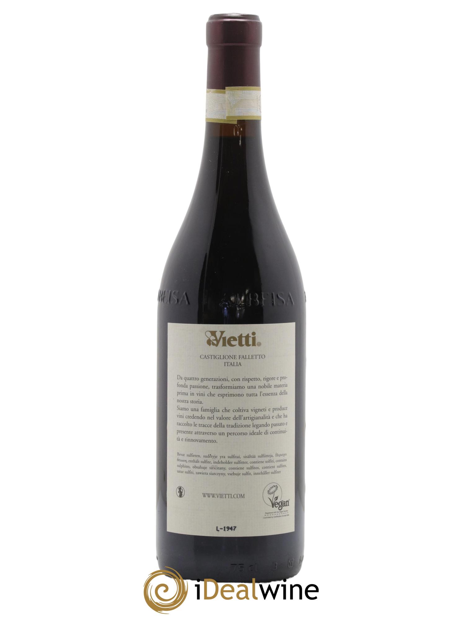 Barolo DOCG Lazzarito Vietti 2016 - Lot de 1 bouteille - 1