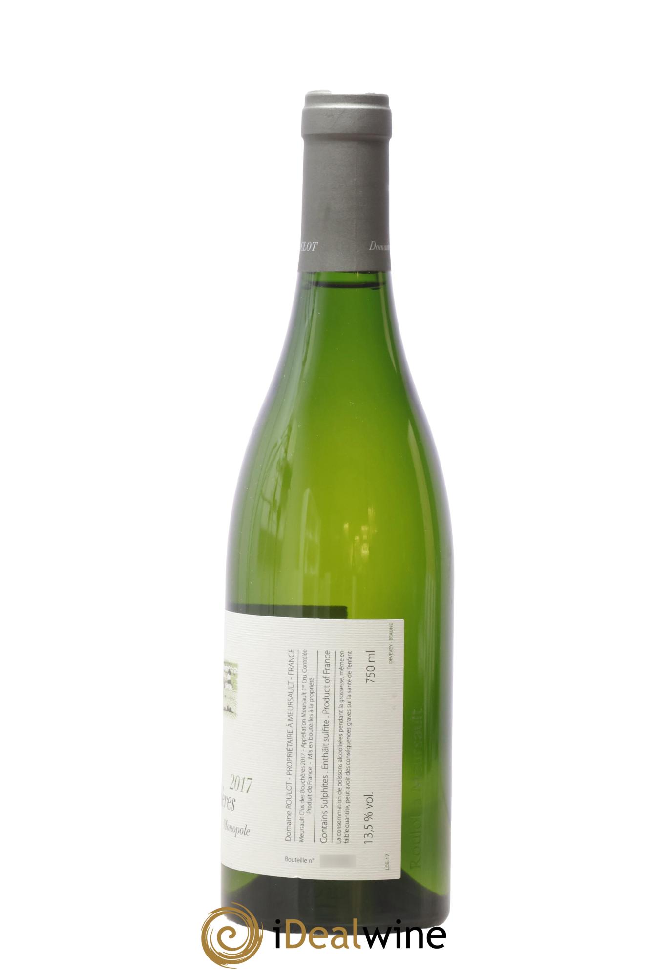 Meursault 1er Cru Clos des Bouchères Roulot (Domaine) 2017 - Lotto di 1 bottiglia - 1