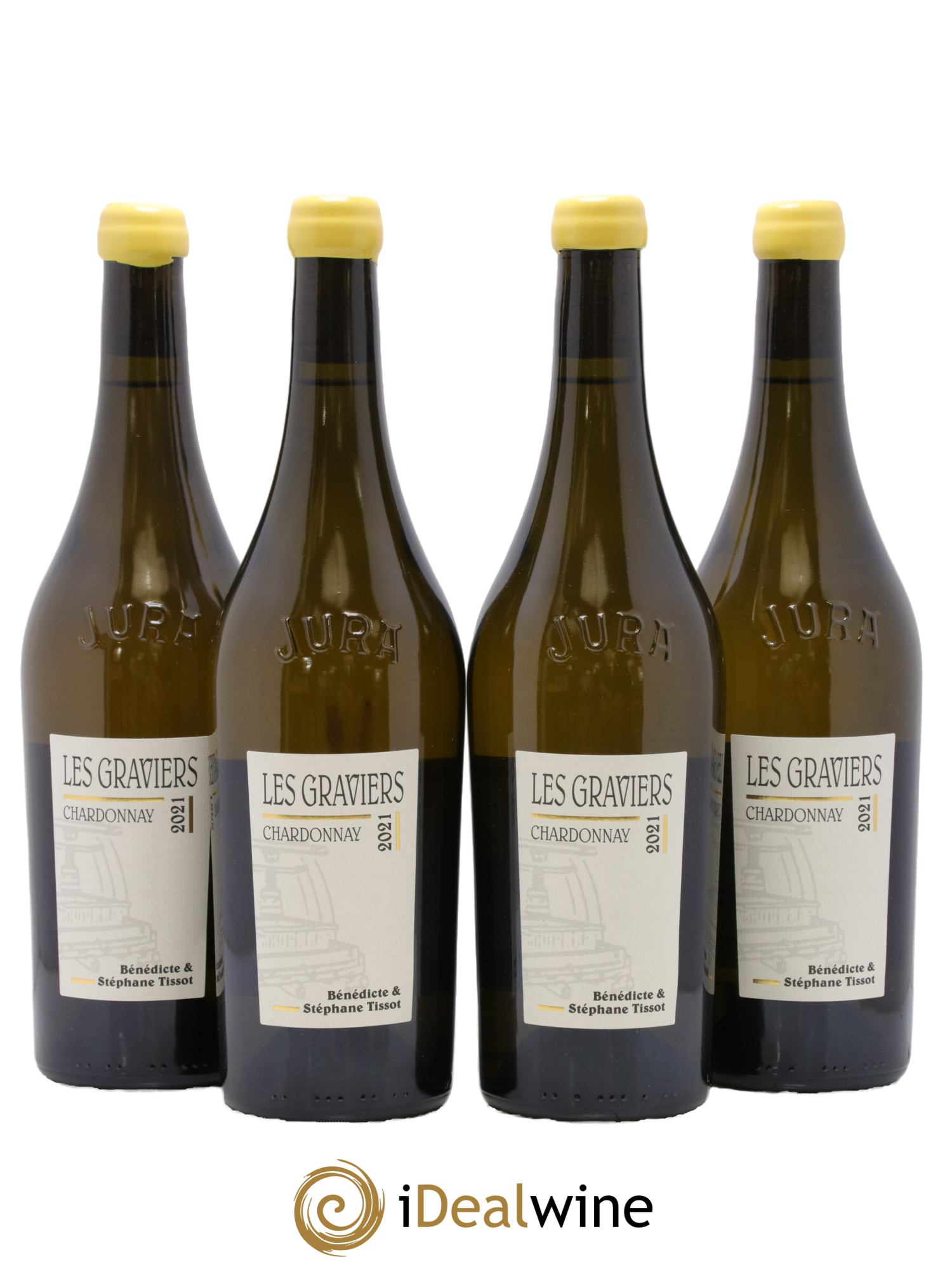 Arbois Chardonnay Les Graviers Bénédicte et Stéphane Tissot 2021 - Posten von 4 Flaschen - 0