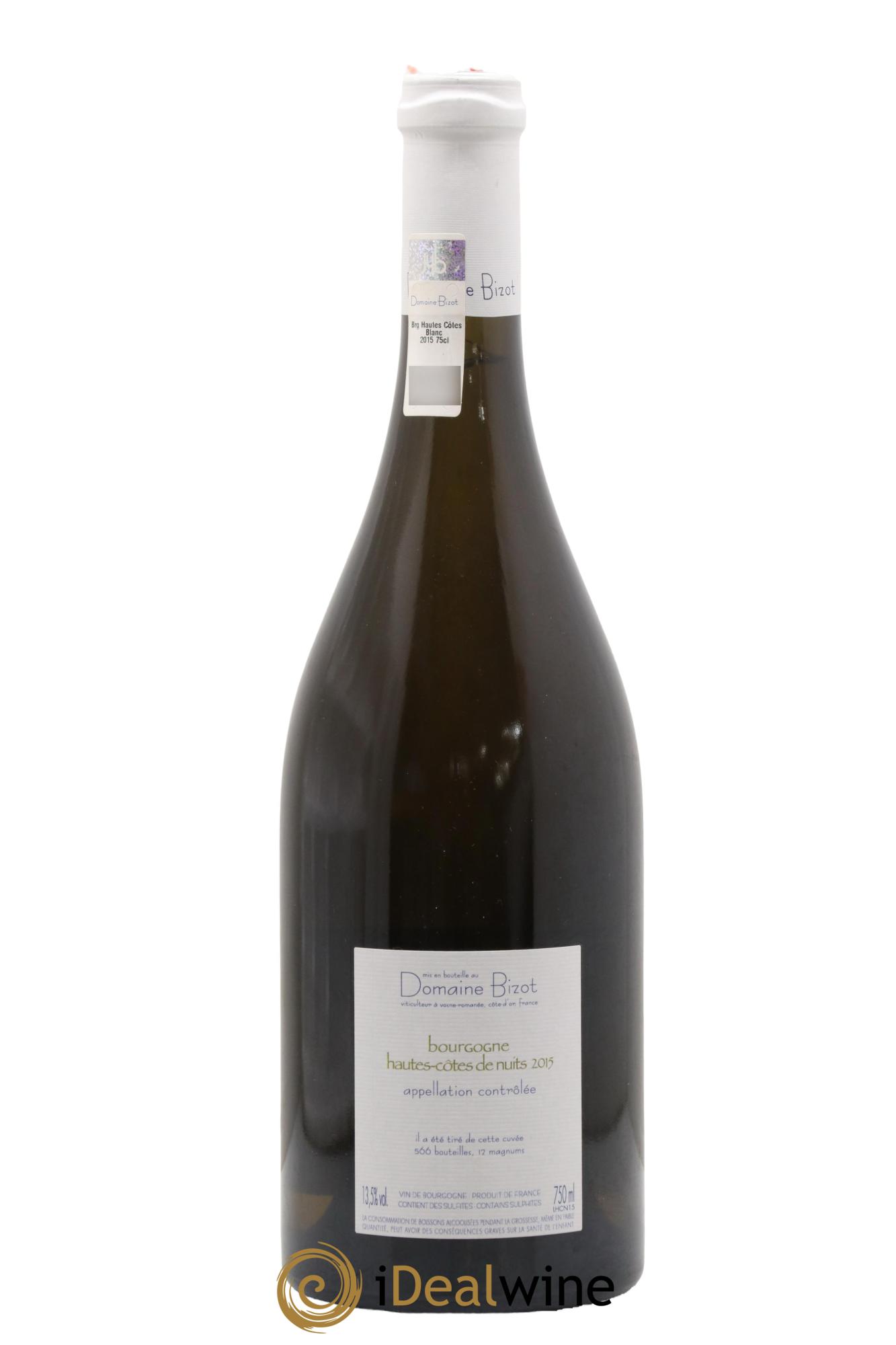 Hautes-Côtes de Nuits Bizot (Domaine) 2015 - Lot de 1 bouteille - 1