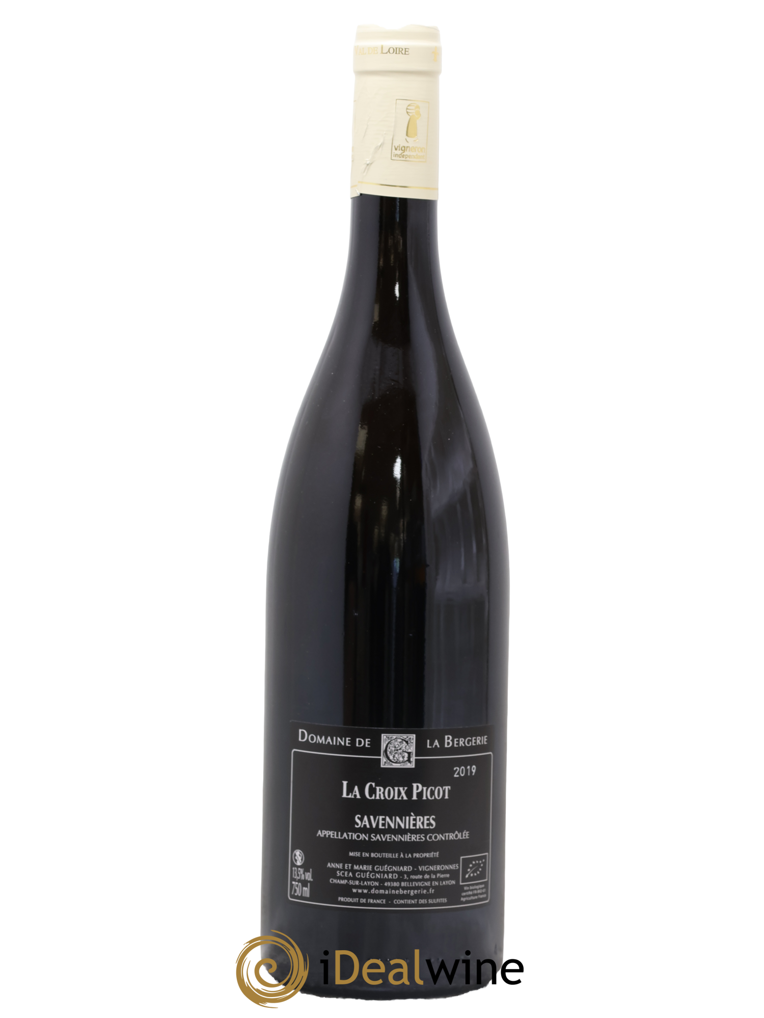 Savennières La Croix Picot Domaine de la Bergerie 2019 - Lot de 1 bouteille - 1