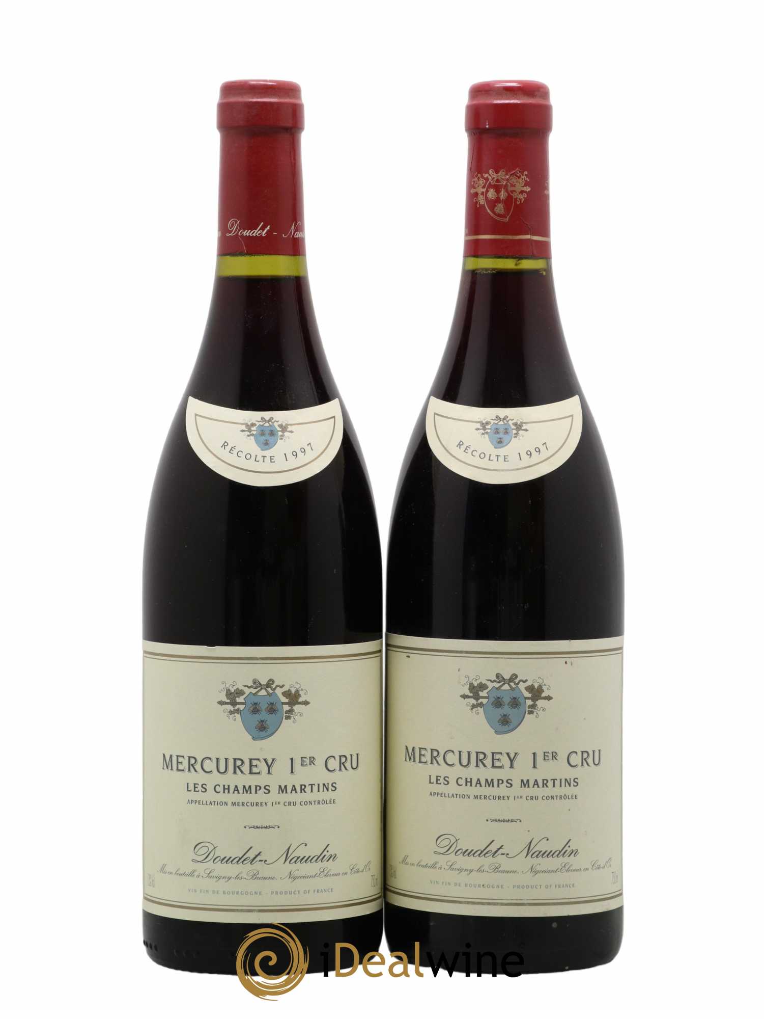 Mercurey 1er Cru 1er Cru Les Champs Martins Doudet Naudin 1997 - Lot de 2 bouteilles - 0