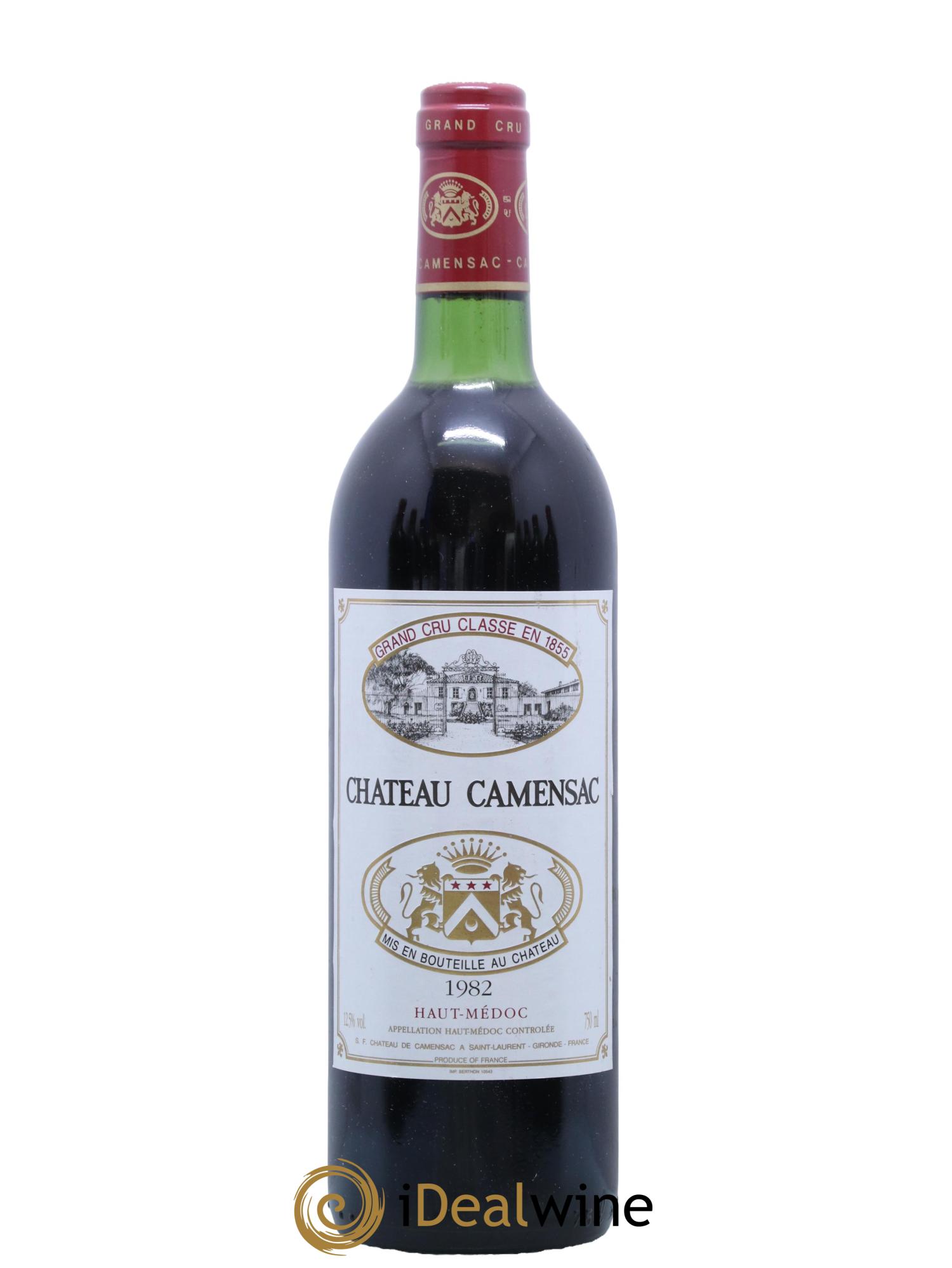 Château Camensac 5ème Grand Cru Classé 1982 - Lot de 1 bouteille - 0