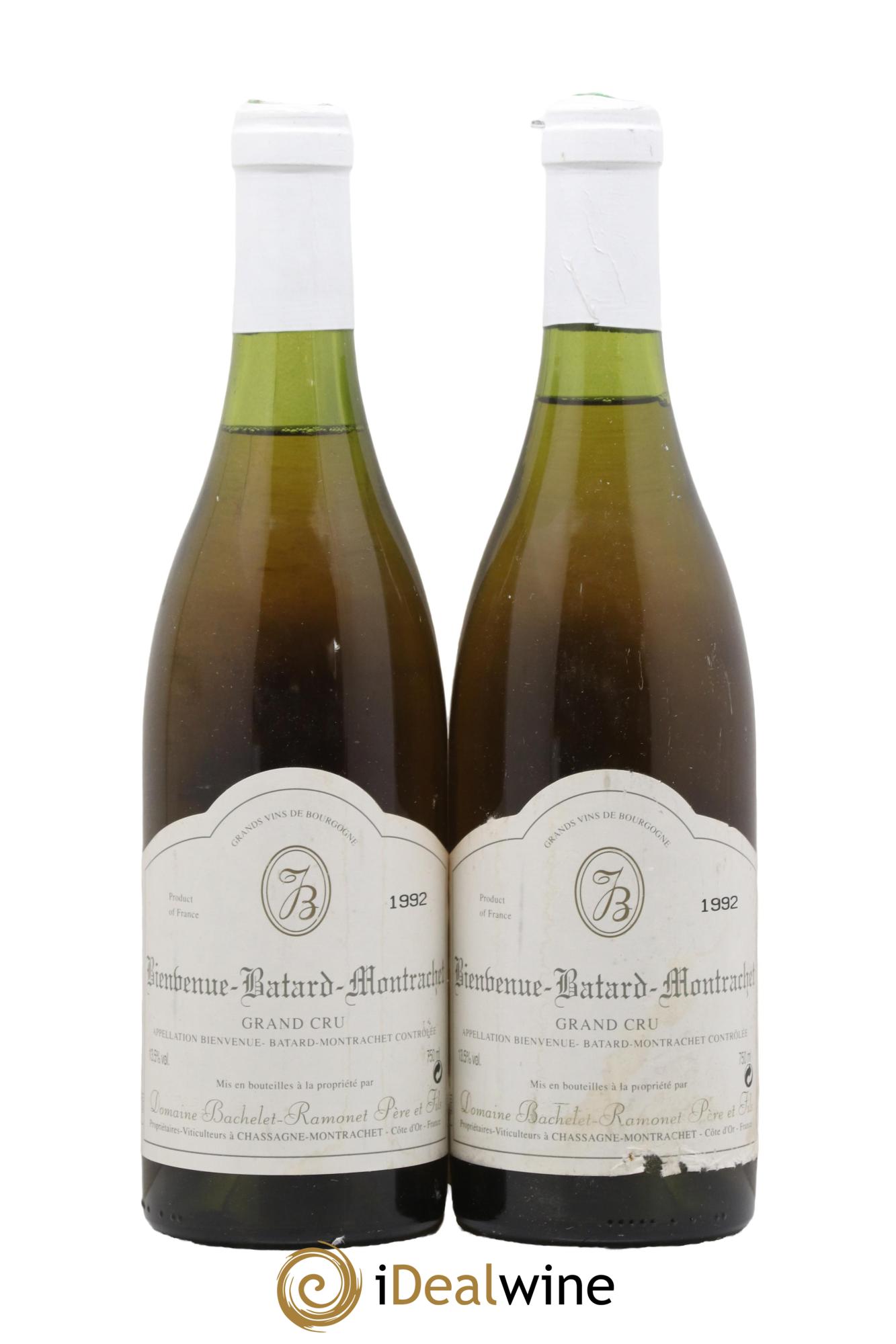 Bienvenues-Bâtard-Montrachet Grand Cru Bachelet-Ramonet (Domaine) 1992 - Posten von 2 Flaschen - 0