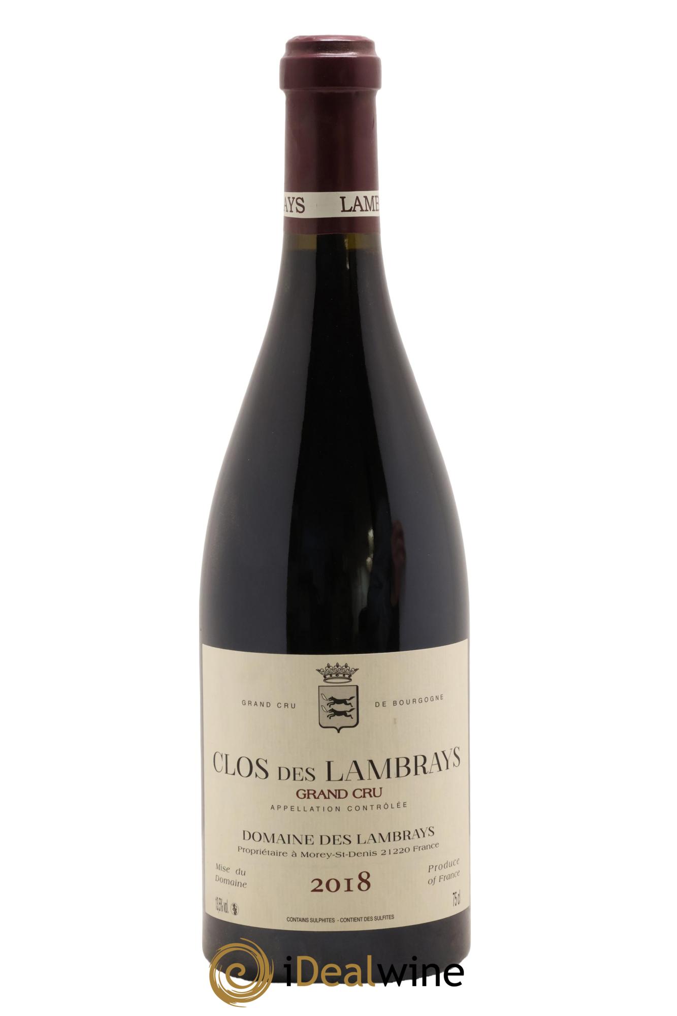 Clos des Lambrays Grand Cru Domaine des Lambrays 2018 - Lot de 1 bouteille - 0