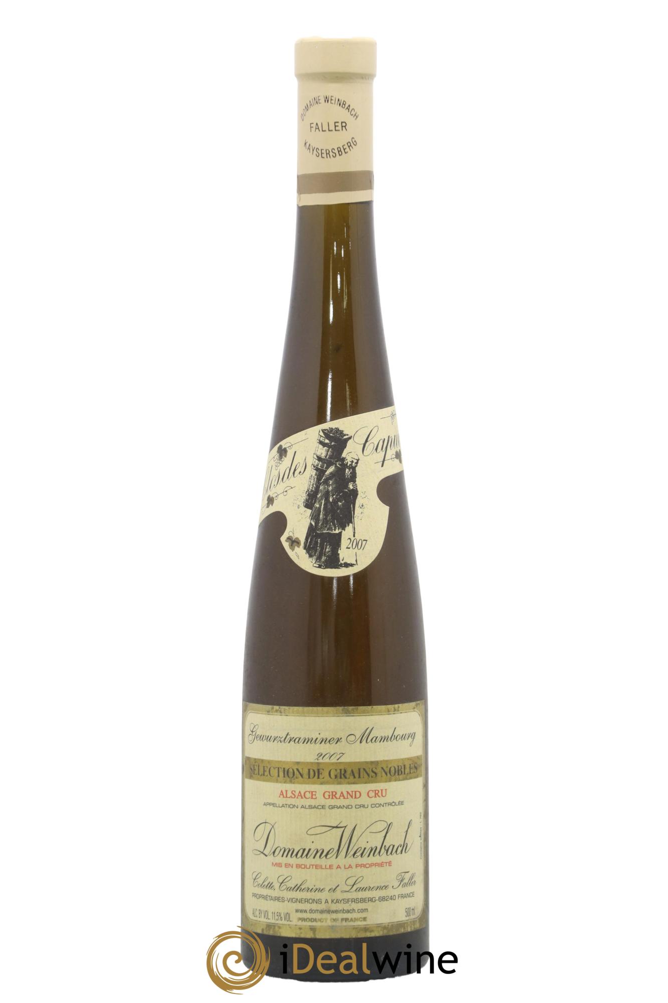 Alsace Gewurztraminer Mambourg Selection de Grains Nobles Weinbach 2007 - Lot de 1 format 50cl - 0