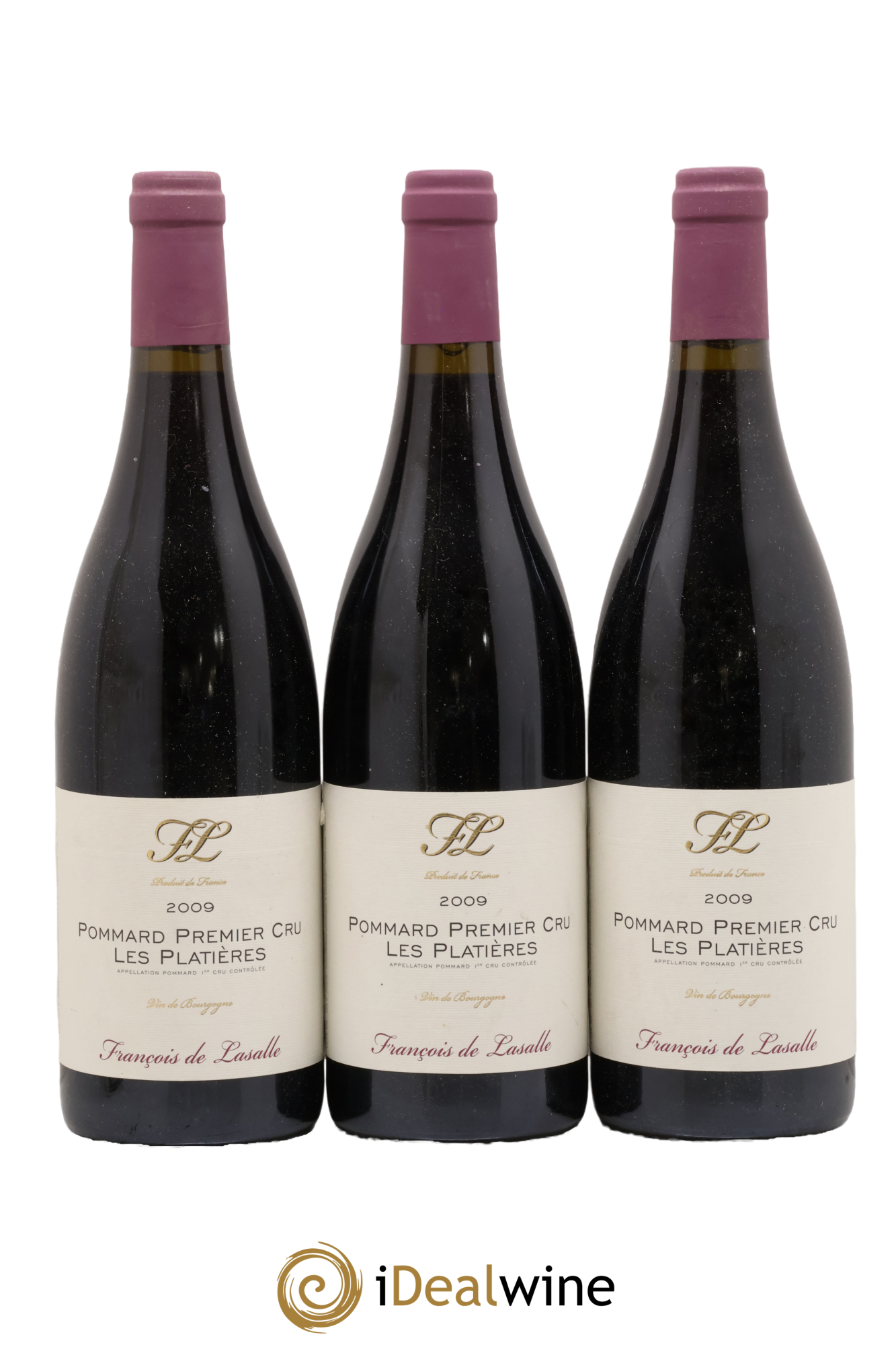 Pommard 1er Cru Les Platières François de Lasalle 2009 - Lot de 3 bouteilles - 0