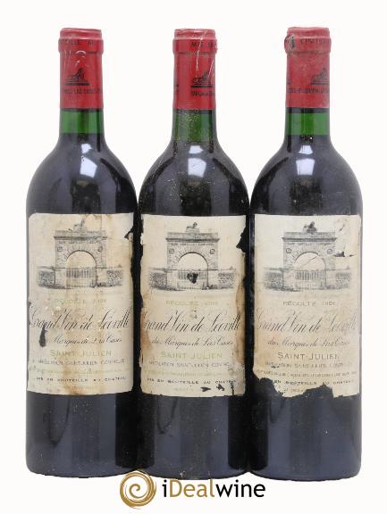 Château Léoville Las Cases 2ème Grand Cru Classé 1986 - Lot de 3 bouteilles - 0