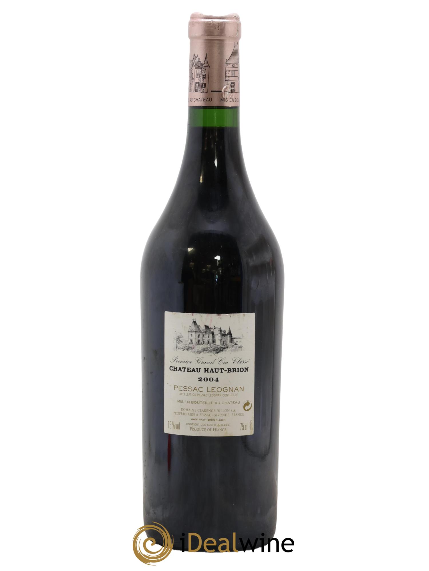 Château Haut Brion 1er Grand Cru Classé 2004 - Lot de 1 bouteille - 1