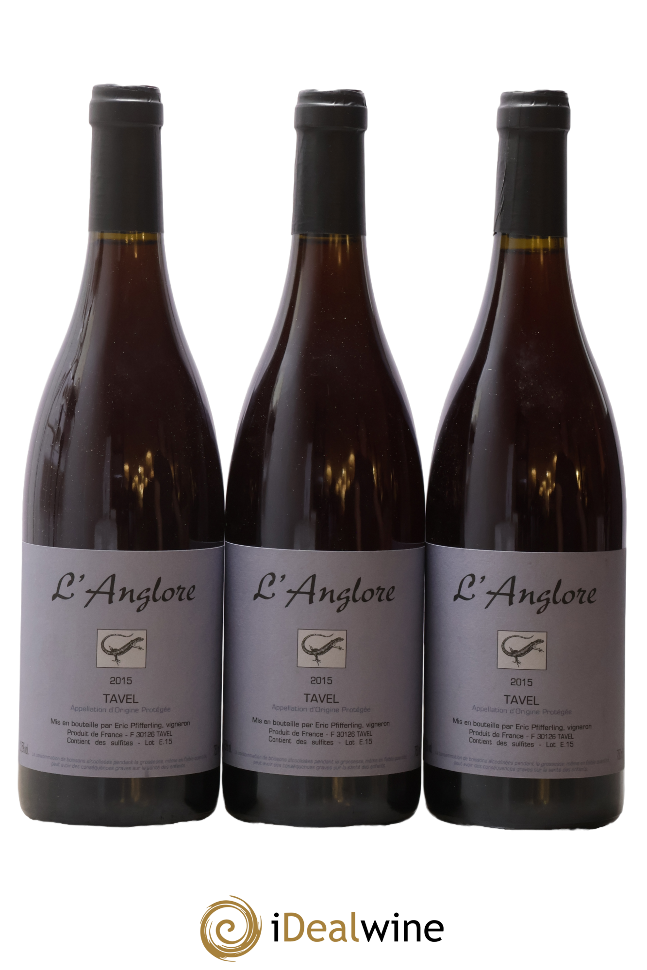 Tavel L'Anglore 2015 - Lot de 3 bouteilles - 0