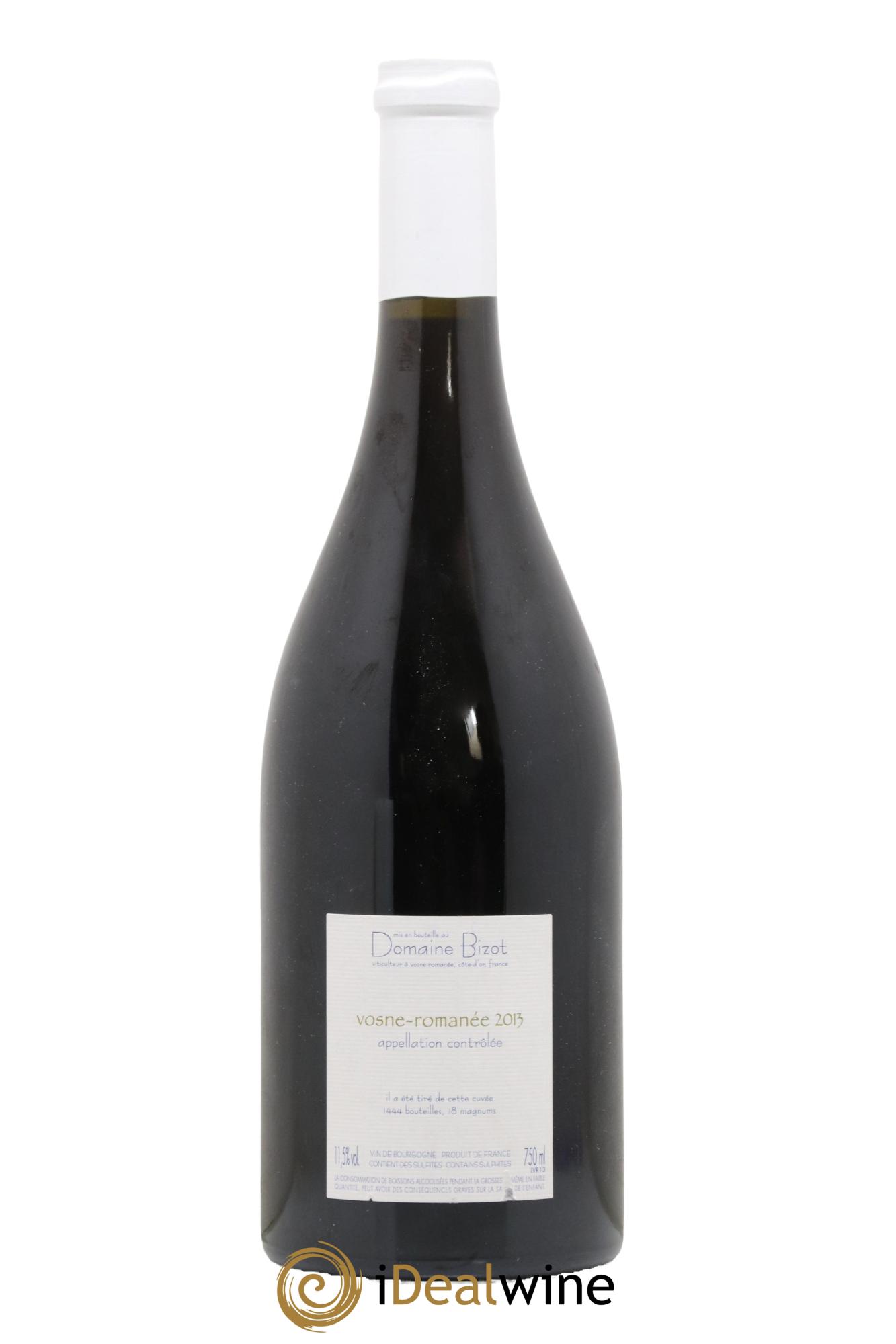 Vosne-Romanée Bizot (Domaine) 2013 - Lot of 1 bottle - 1