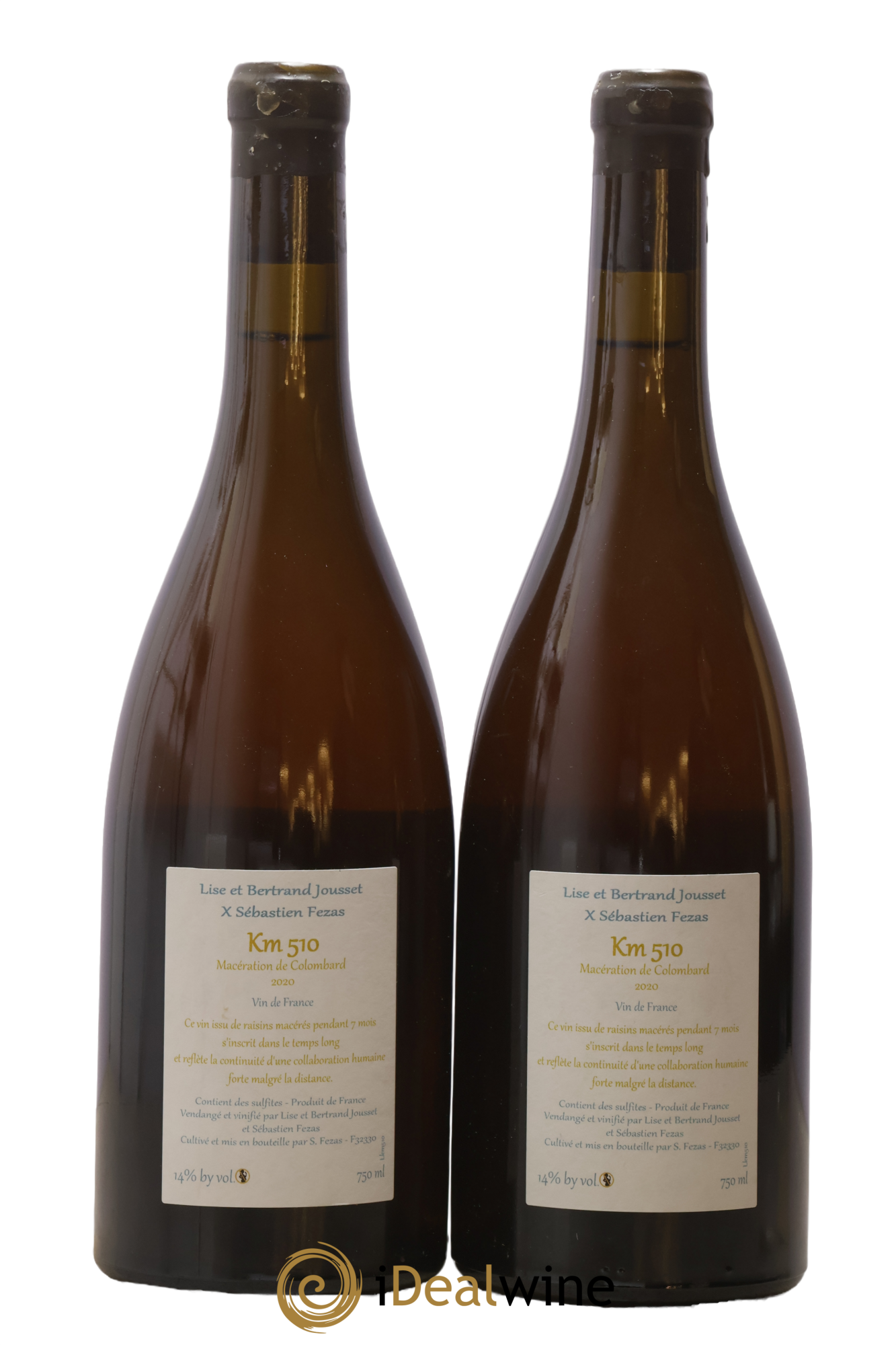 Vin de France KM 510 Macération de Colombard Jousset et Fezas 2020 - Lotto di 2 bottiglie - 1