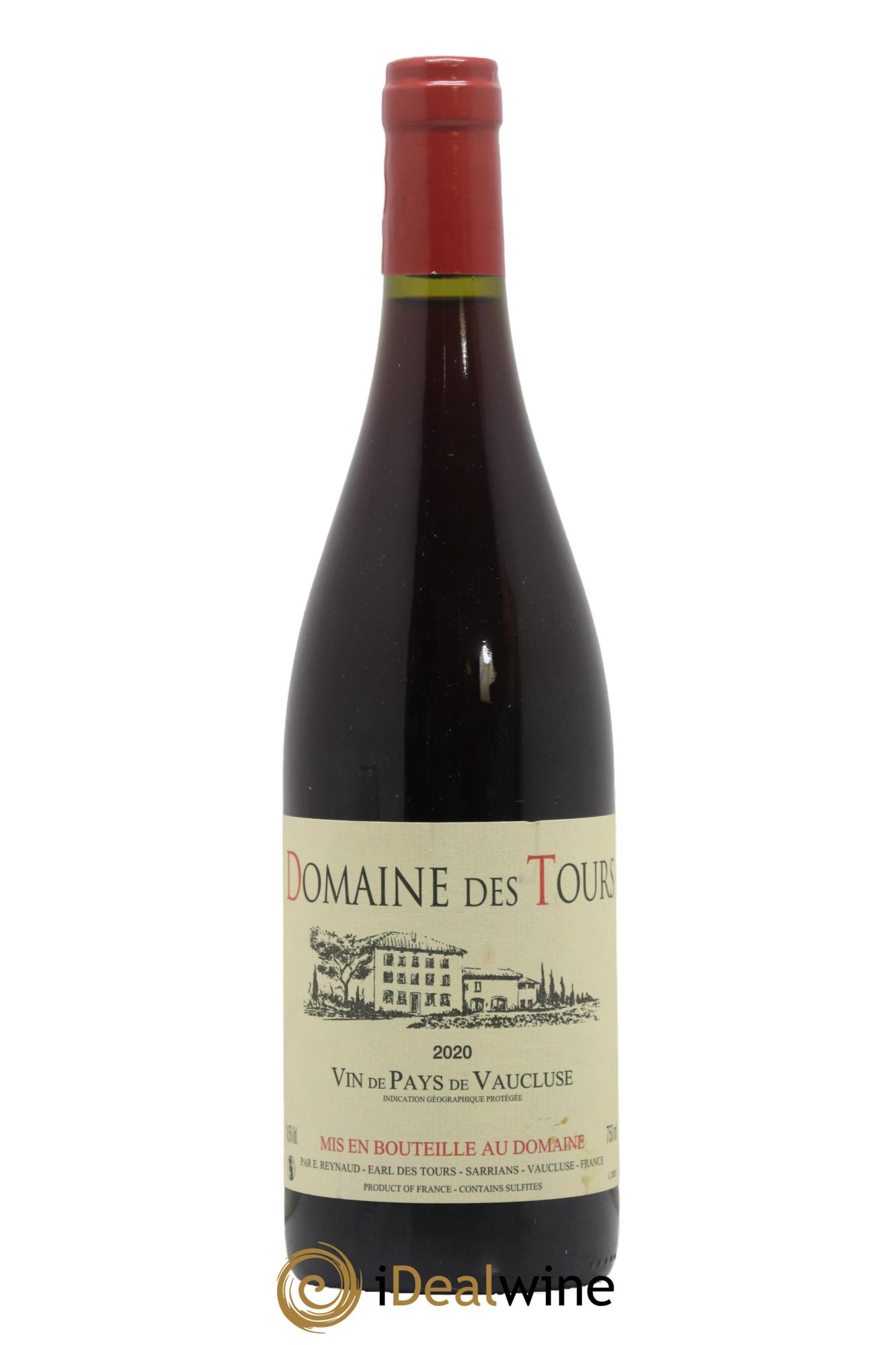 Vaucluse (Vin de Pays de Vaucluse) Domaine des Tours Emmanuel Reynaud 2020 - Lot de 1 bouteille - 0