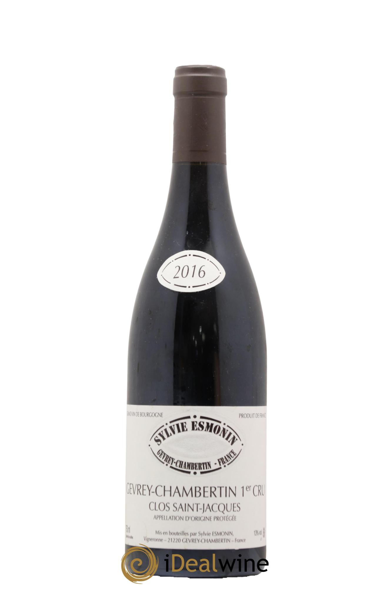 Gevrey-Chambertin 1er Cru Clos Saint Jacques Sylvie Esmonin 2016 - Lot de 1 bouteille - 0