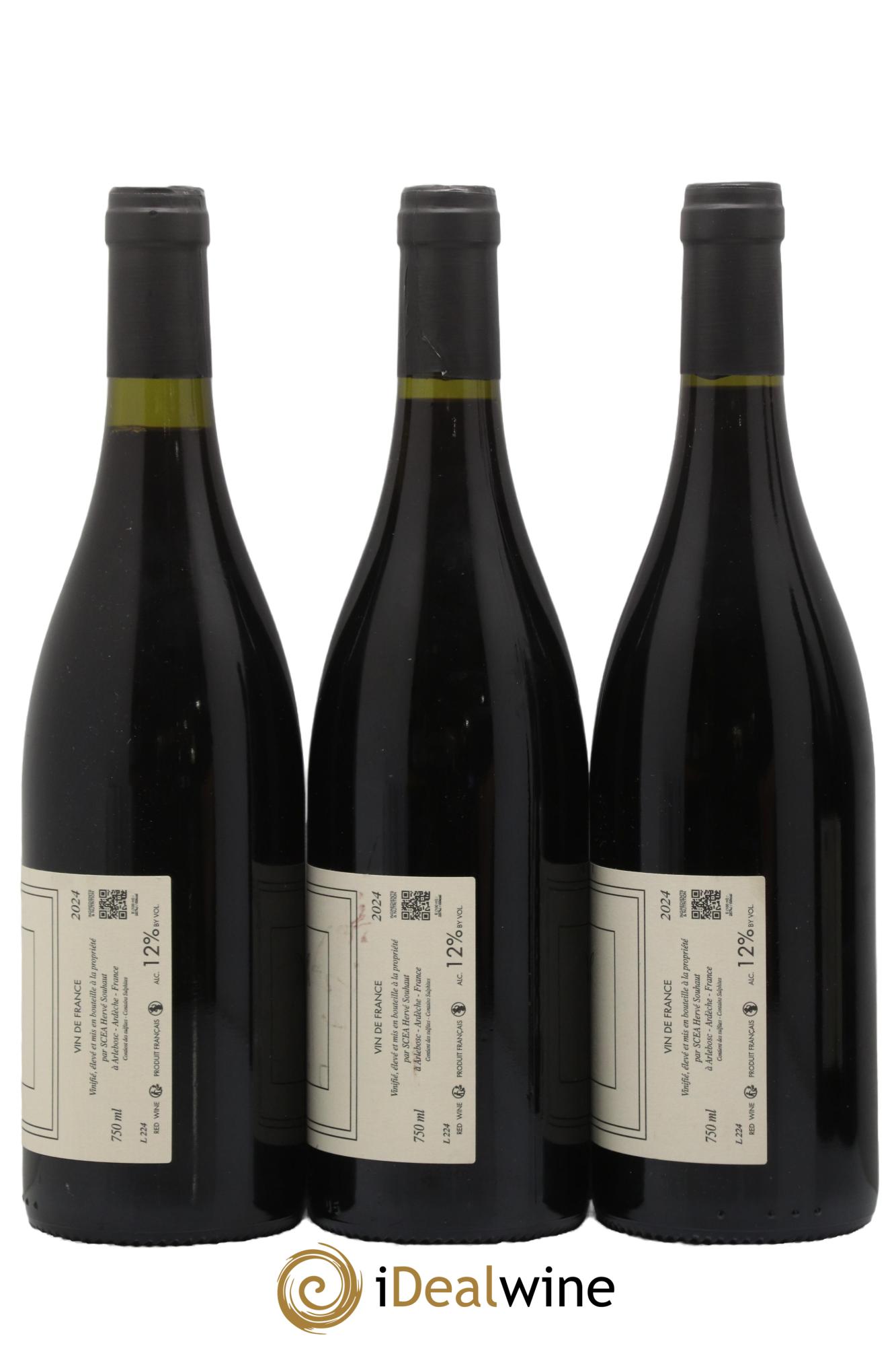 Vin de France Syrah Hervé Souhaut - Domaine Romaneaux-Destezet 2024 - Lot of 3 bottles - 1