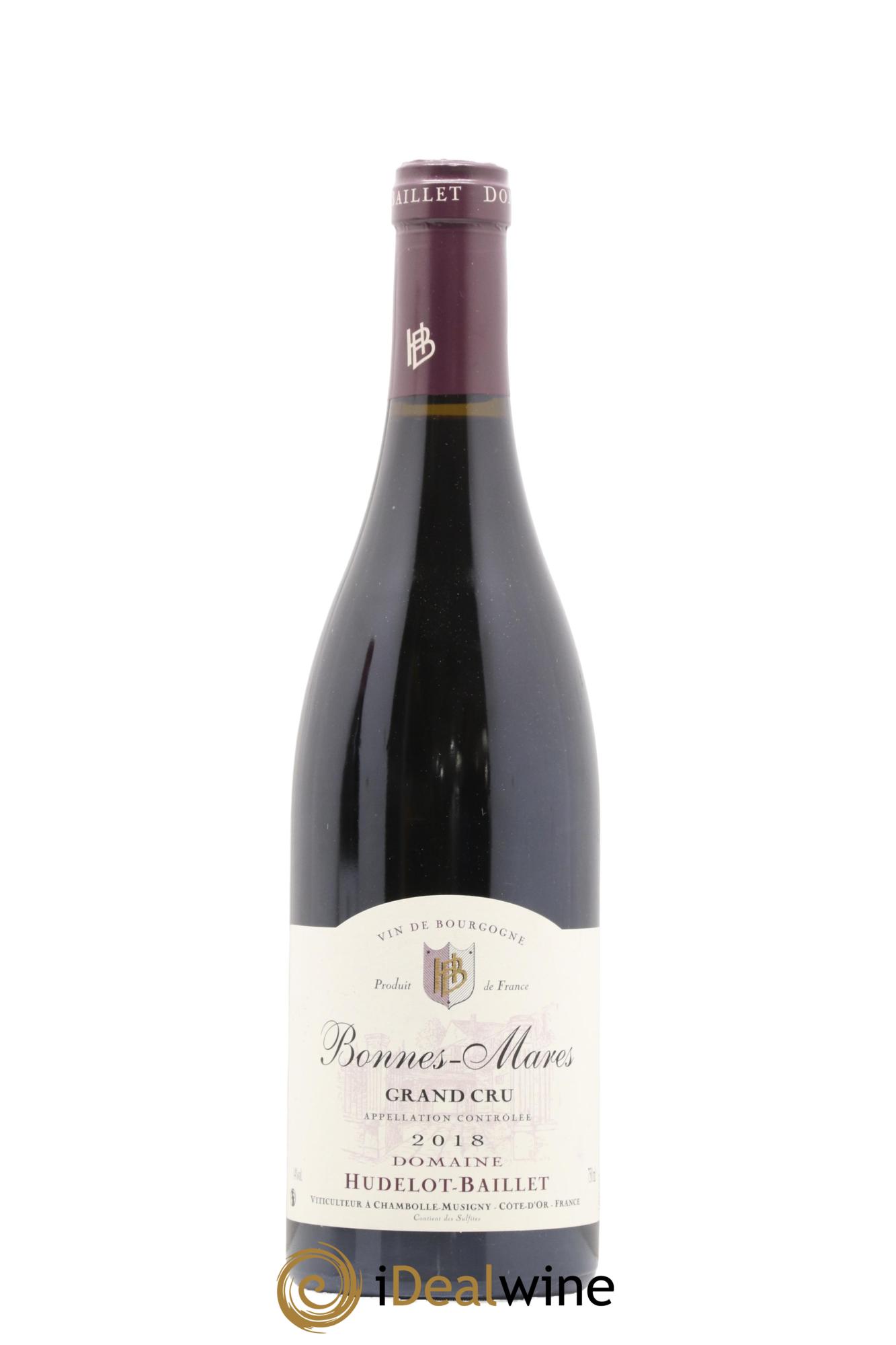 Bonnes-Mares Grand Cru Hudelot-Baillet 2018 - Lot de 1 bouteille - 0