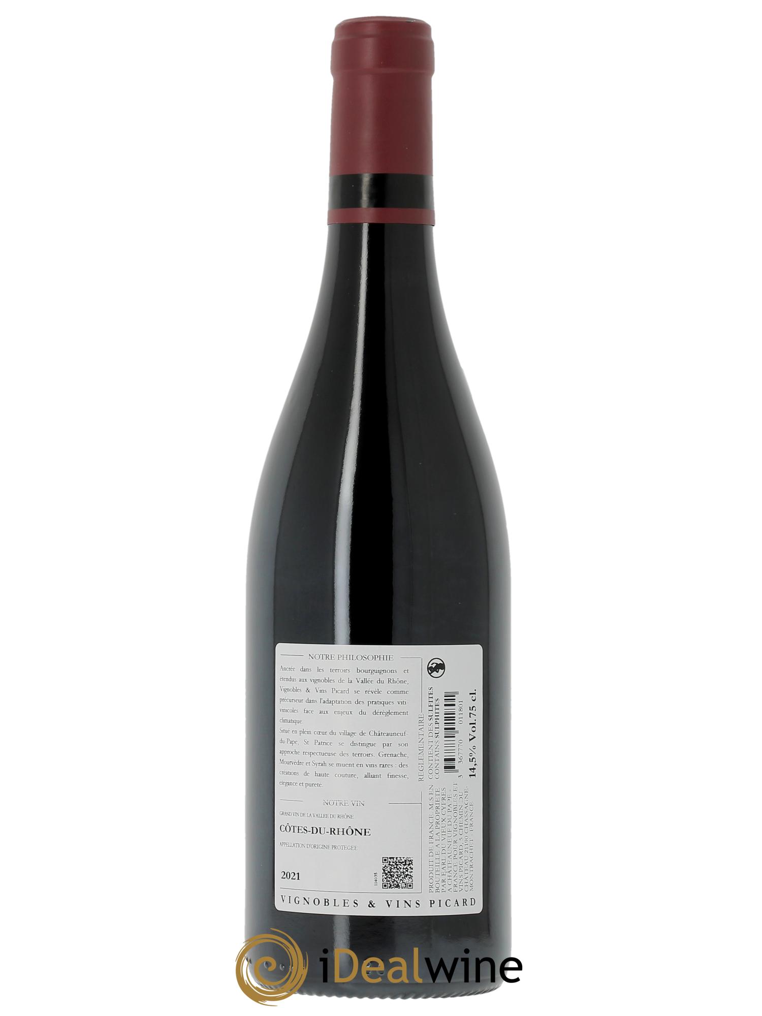 Côtes-du-Rhône Domaine Saint-Patrice  2021 - Posten von 1 Flasche - 1