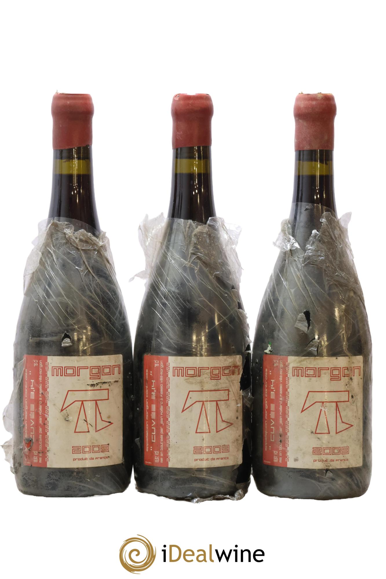 Morgon 3.14 Jean Foillard 2009 - Lot de 3 bouteilles - 0