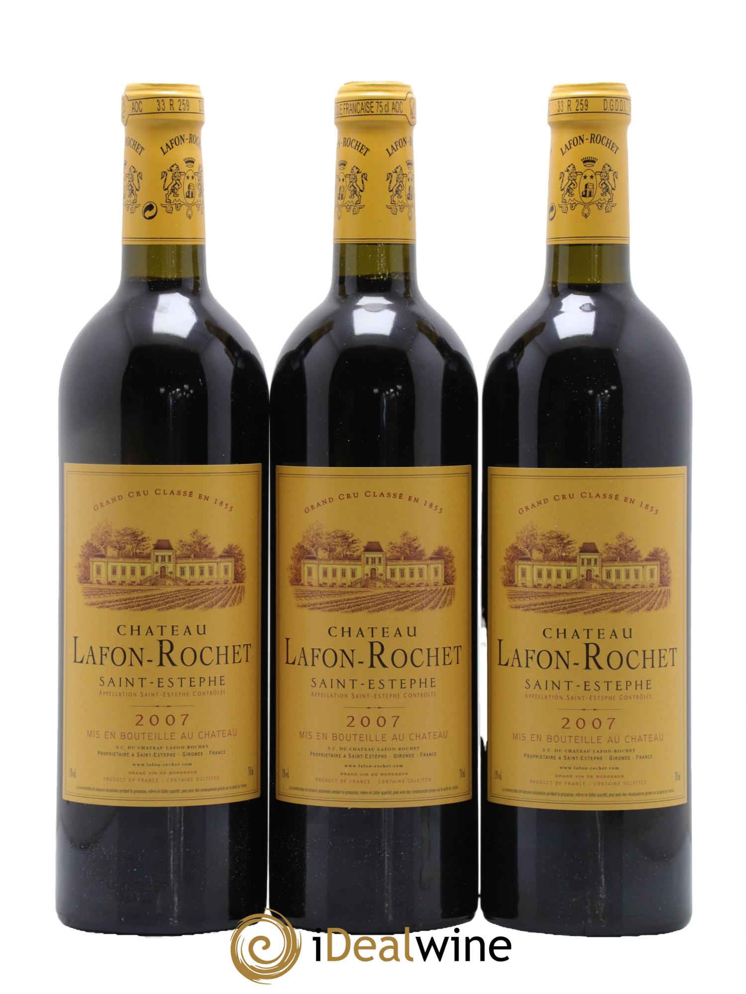 Château Lafon Rochet 4ème Grand Cru Classé  2007 - Lotto di 6 bottiglie - 2