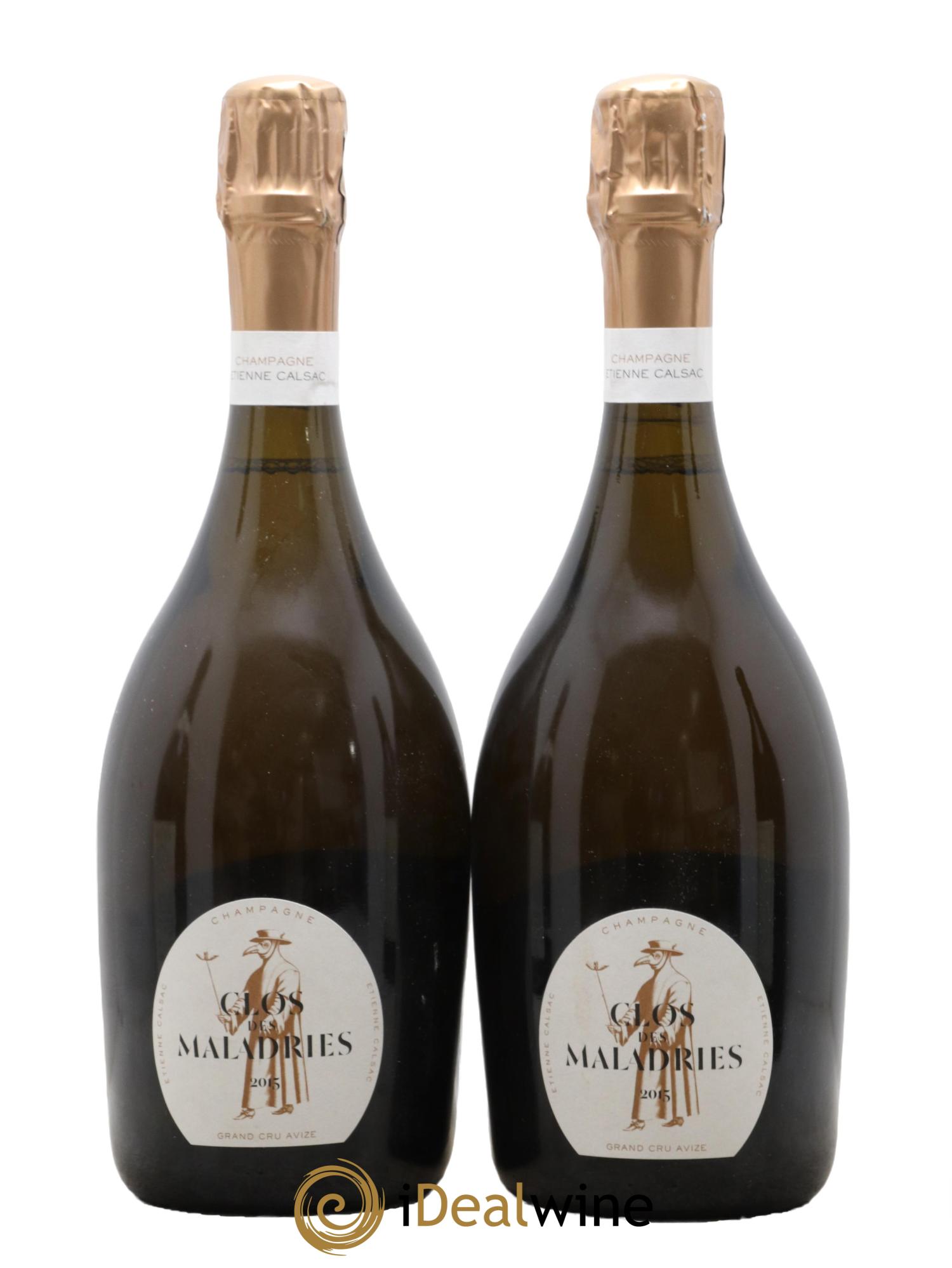 Clos des Maladries Grand Cru Extra-Brut Etienne Calsac 2015 - Lot de 2 bouteilles - 0