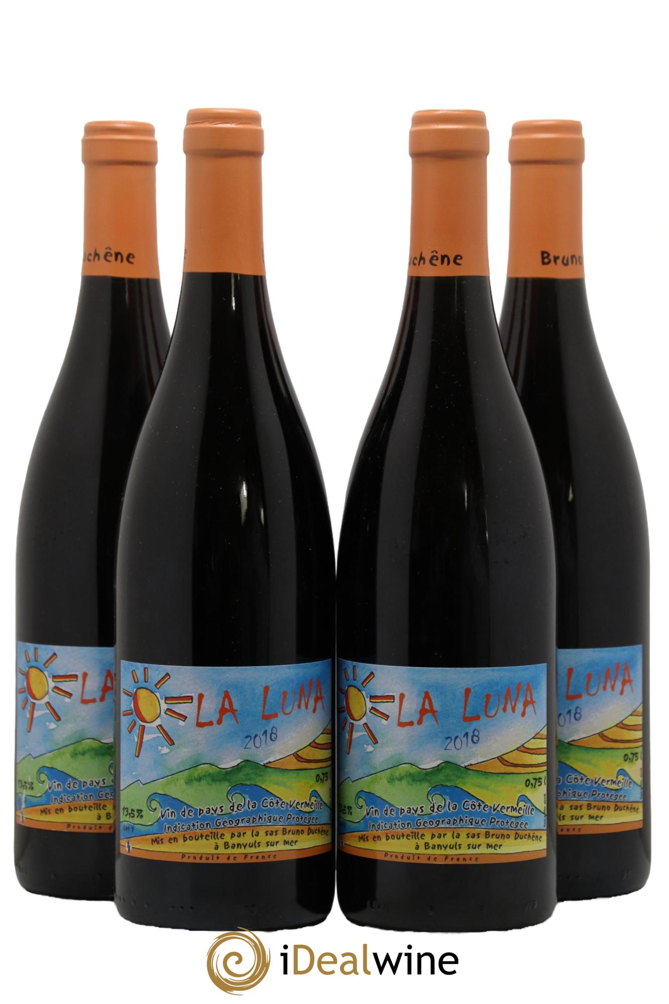 Languedoc Vin de Pays de la Côte Vermeille La Luna Domaine Bruno Duchêne 2018 - Lot de 4 bouteilles - 0