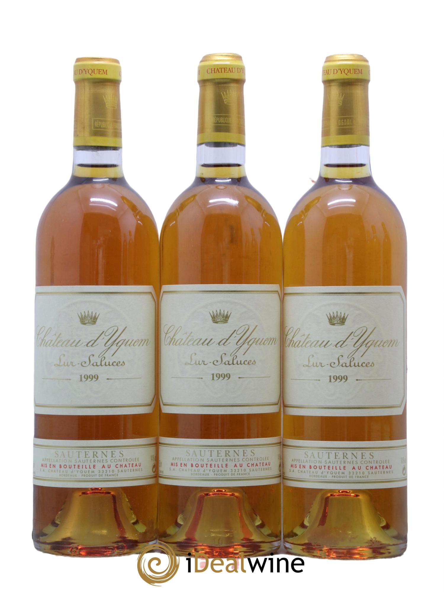 Château d' Yquem 1er Cru Classé Supérieur  1999 - Lotto di 6 bottiglie - 1