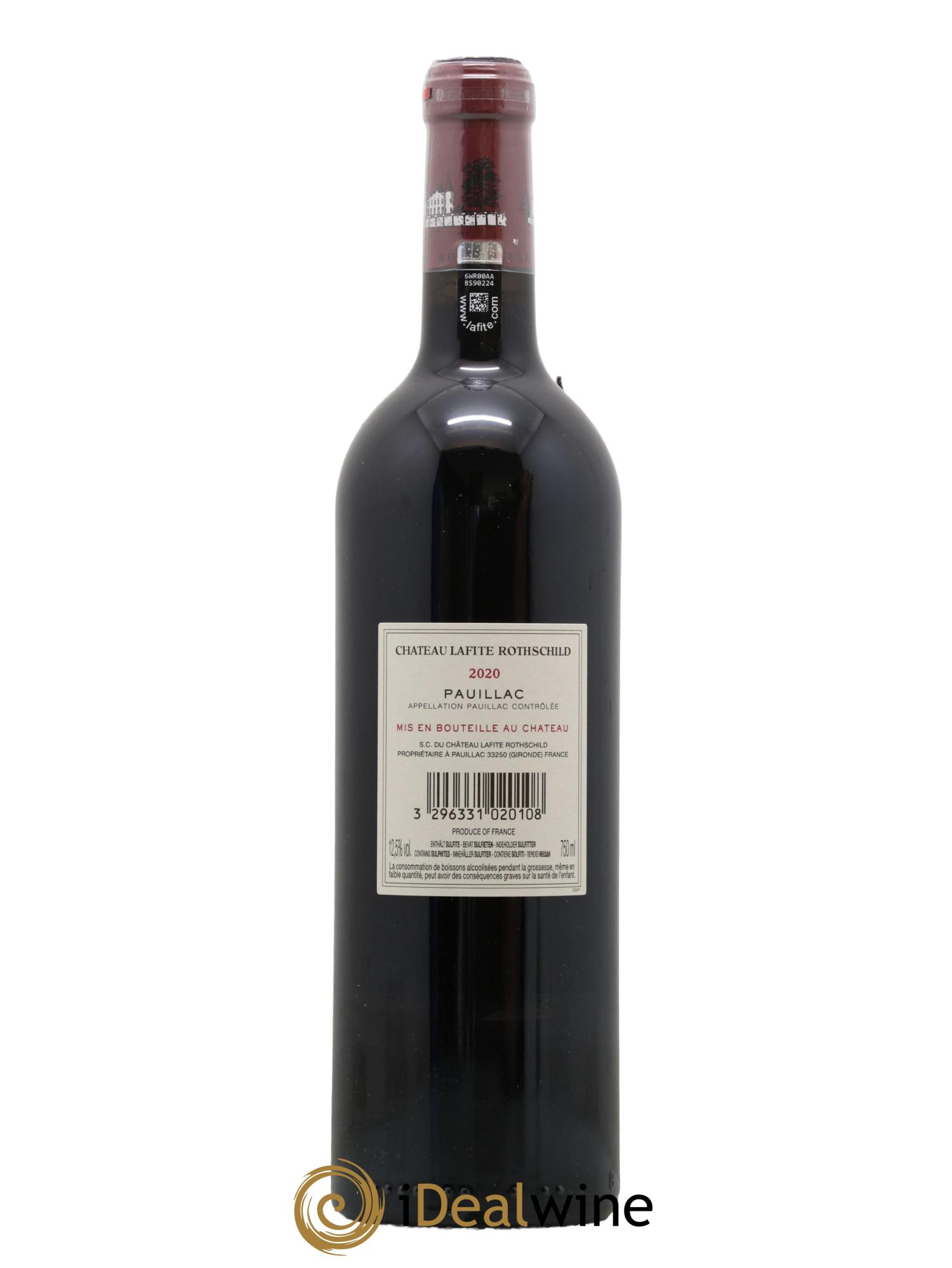Château Lafite Rothschild 1er Grand Cru Classé 2020 - Lot de 1 bouteille - 2