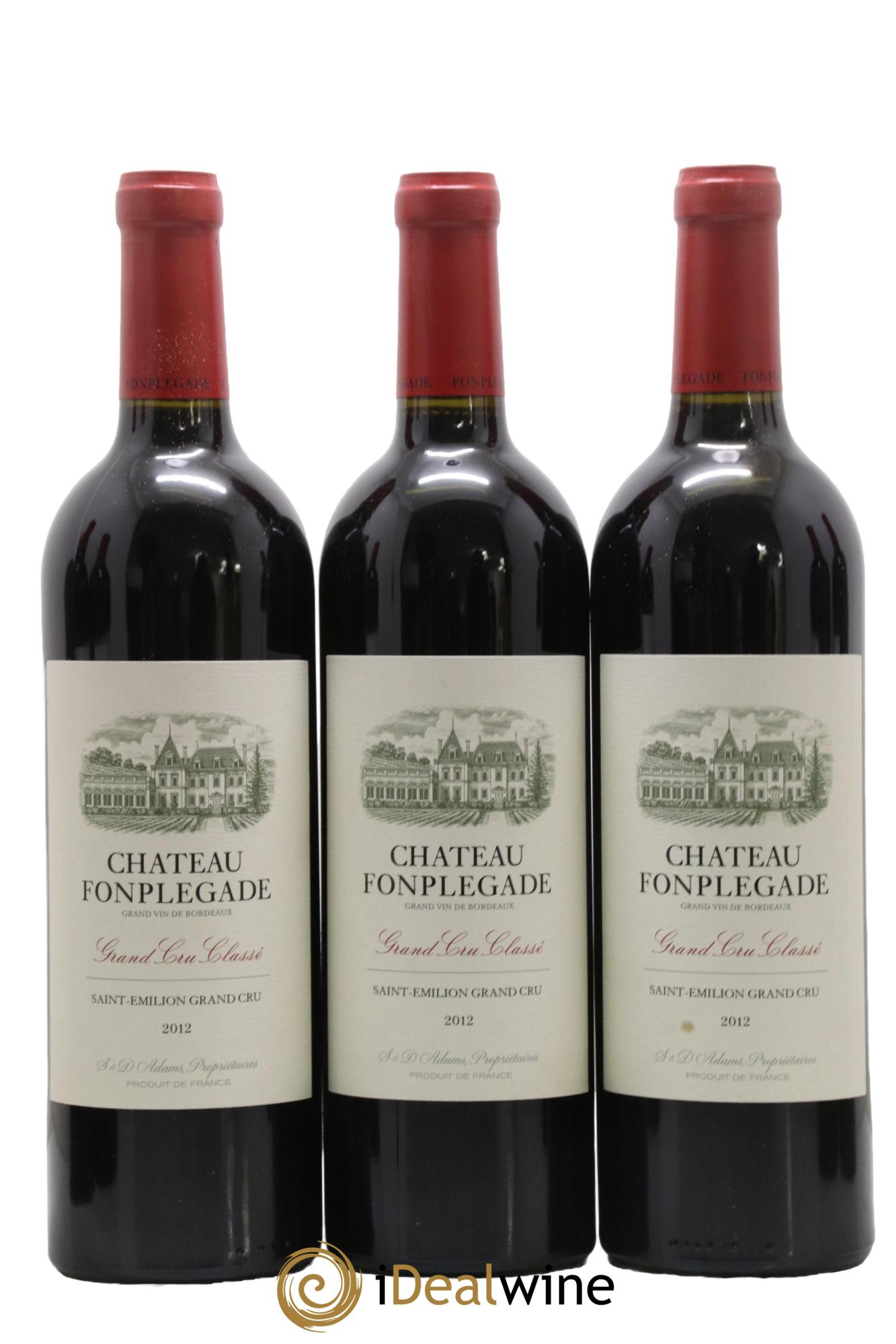Château Fonplegade Grand Cru Classé 2012 - Lot de 12 bouteilles - 1
