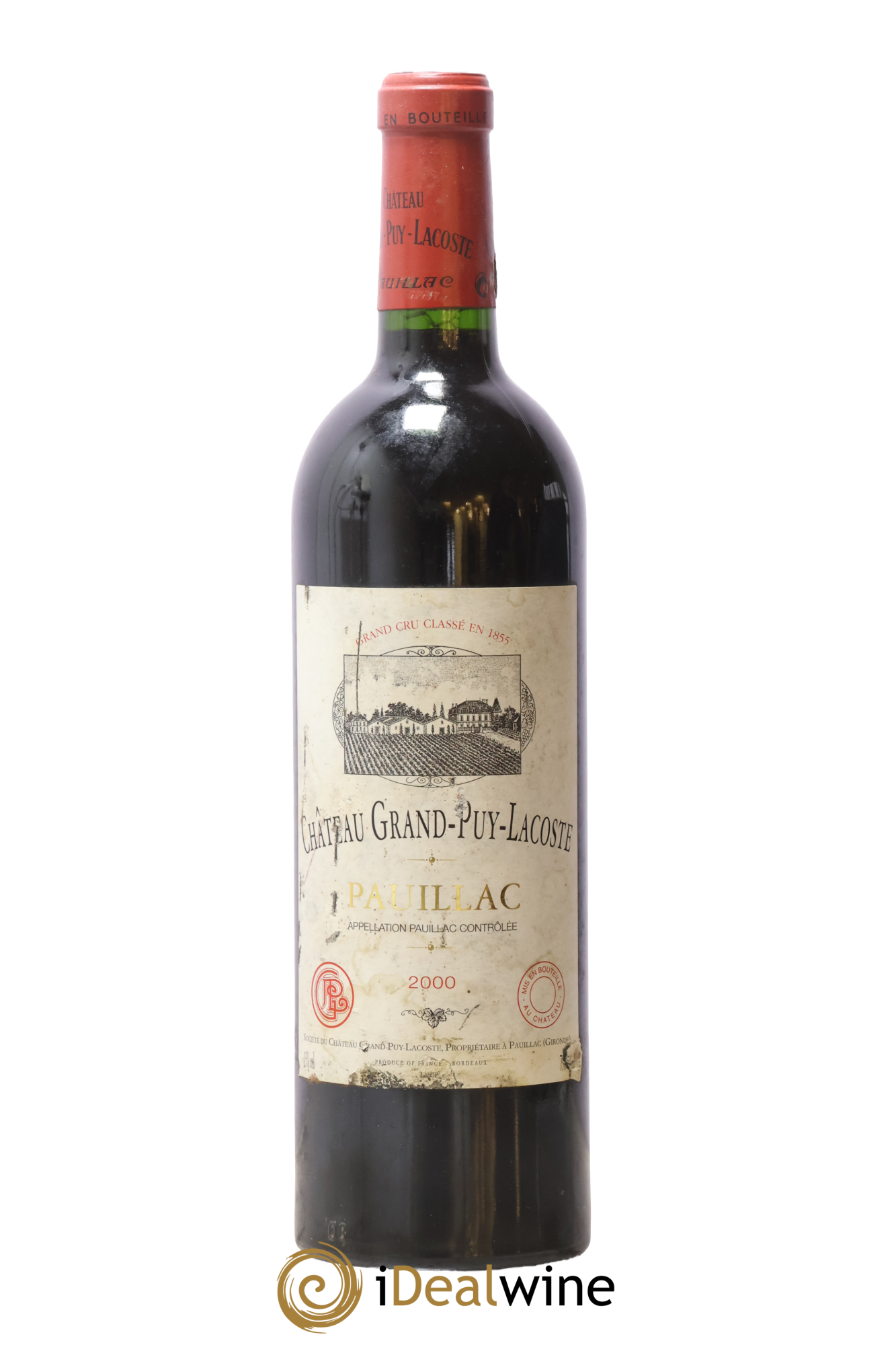 Château Grand Puy Lacoste 5ème Grand Cru Classé 2000 - Lot de 1 bouteille - 0