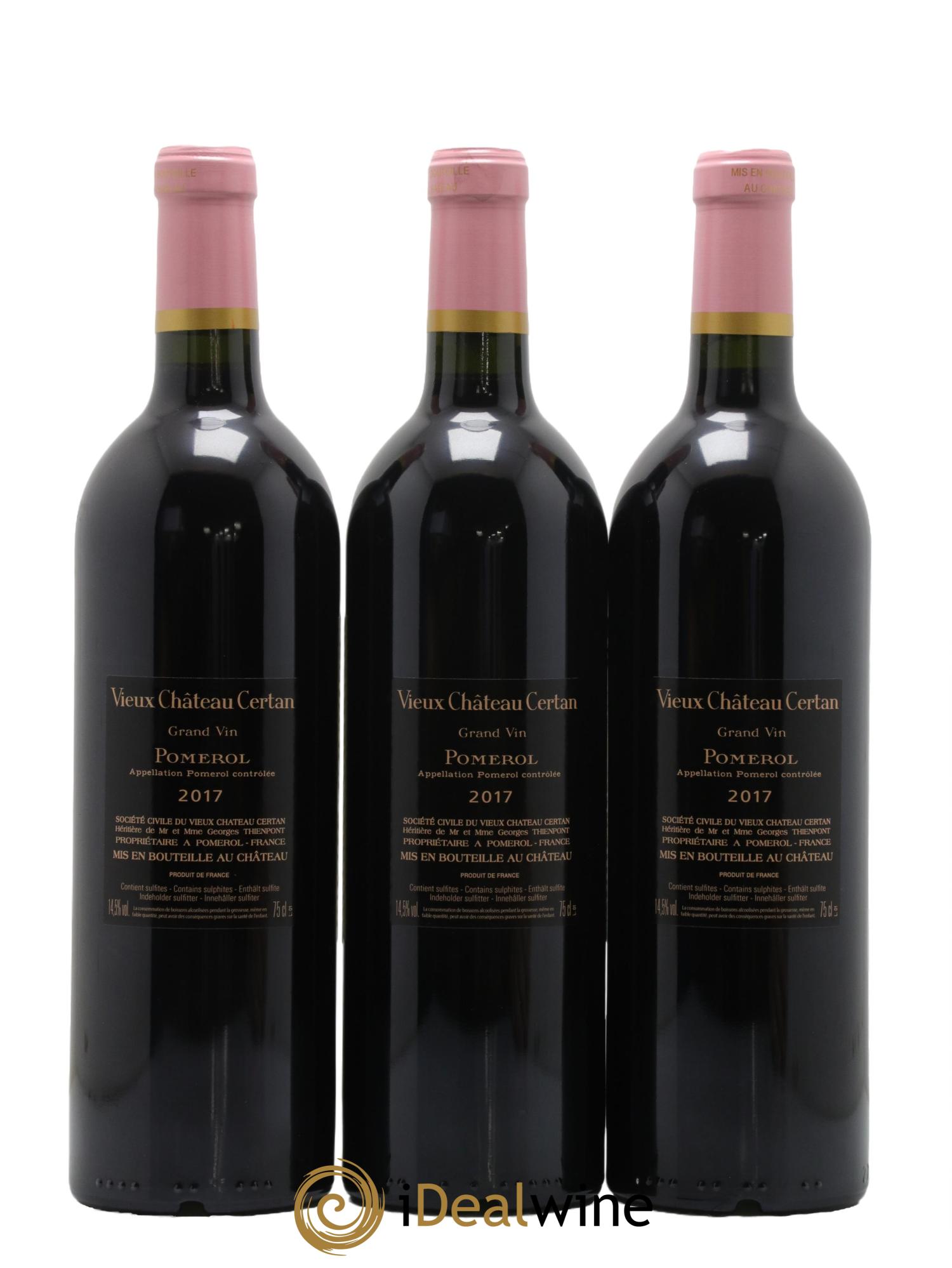 Vieux Château Certan 2017 - Lot de 3 bouteilles - 1