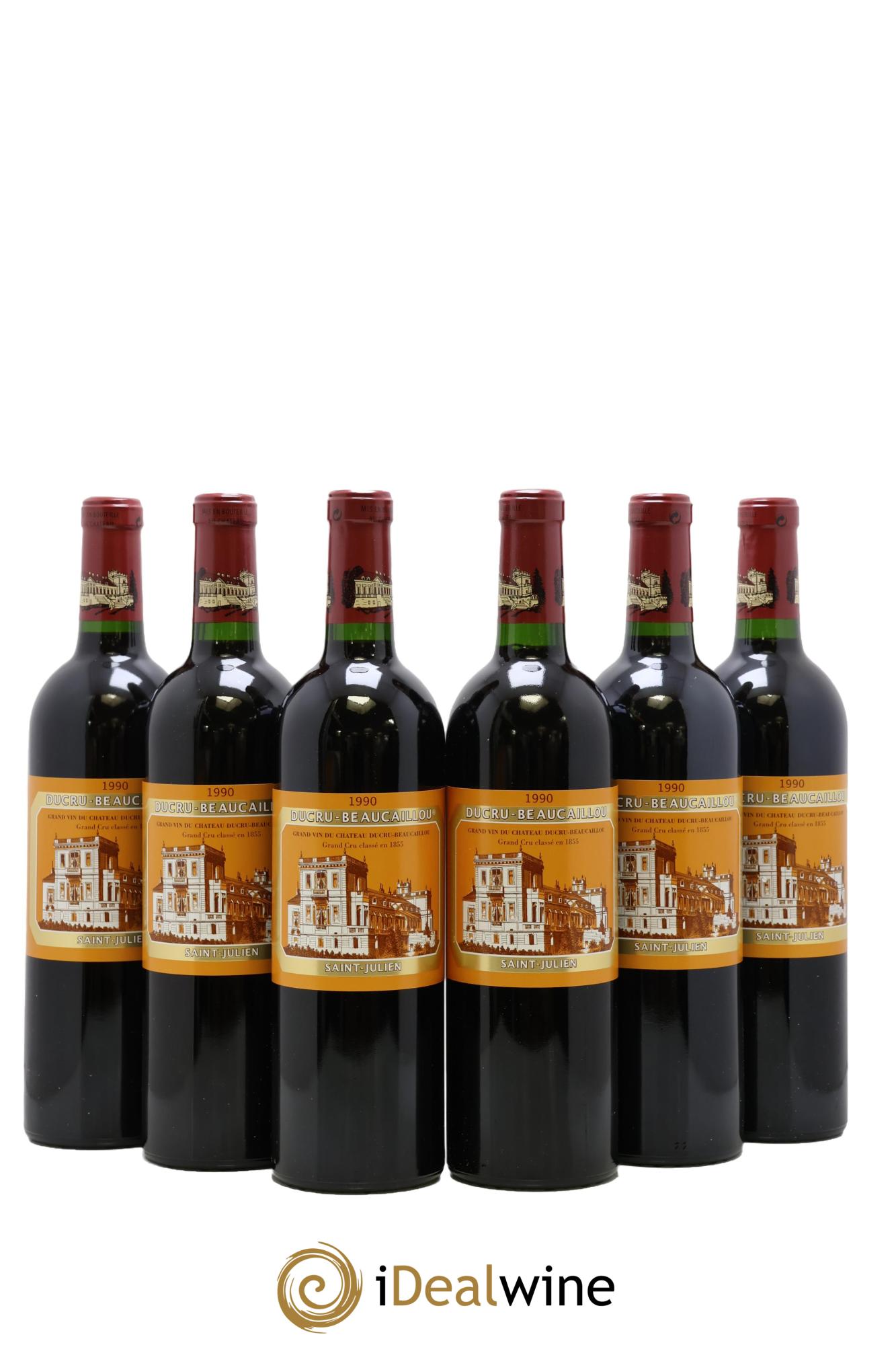Château Ducru Beaucaillou 2ème Grand Cru Classé 1990 - Lotto di 6 bottiglie - 0