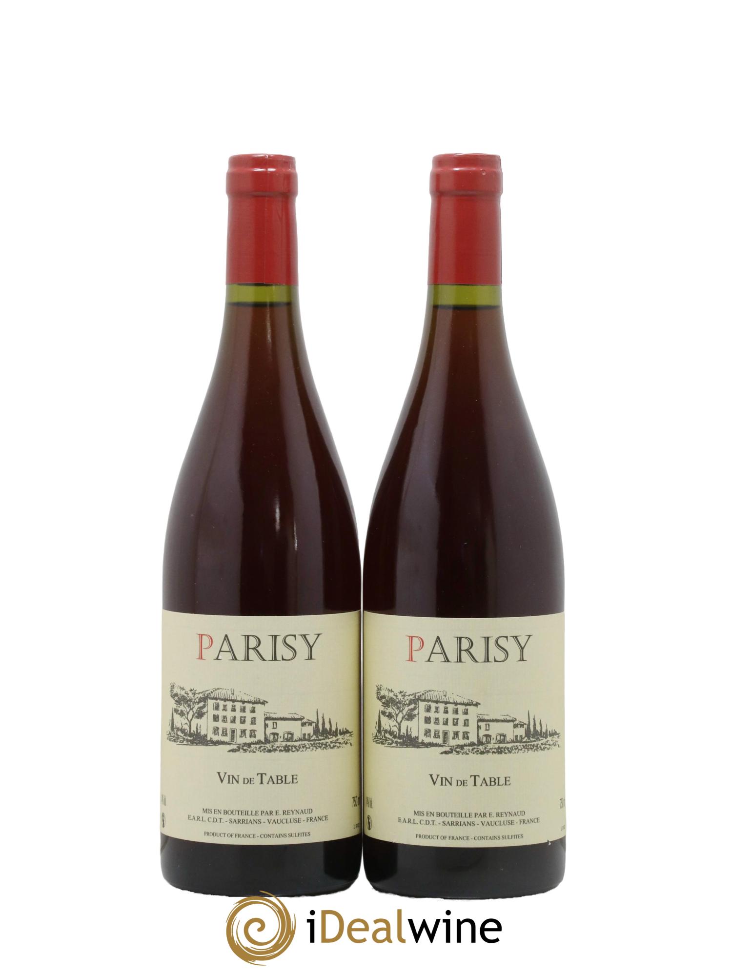 Vin de Table Parisy Emmanuel Reynaud - Lot de 2 bouteilles - 0