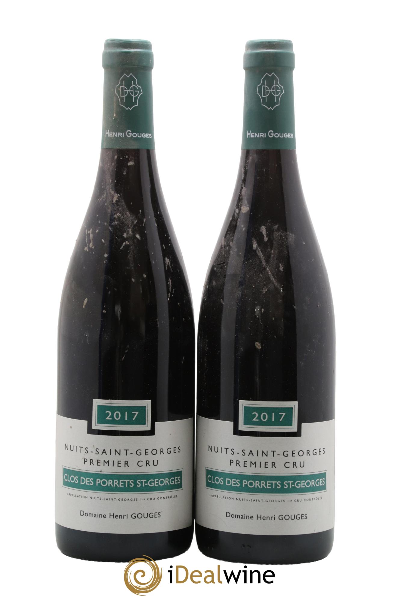 Nuits-Saint-Georges 1er Cru Clos des Porrets St Georges Henri Gouges 2017 - Lotto di 2 bottiglie - 0