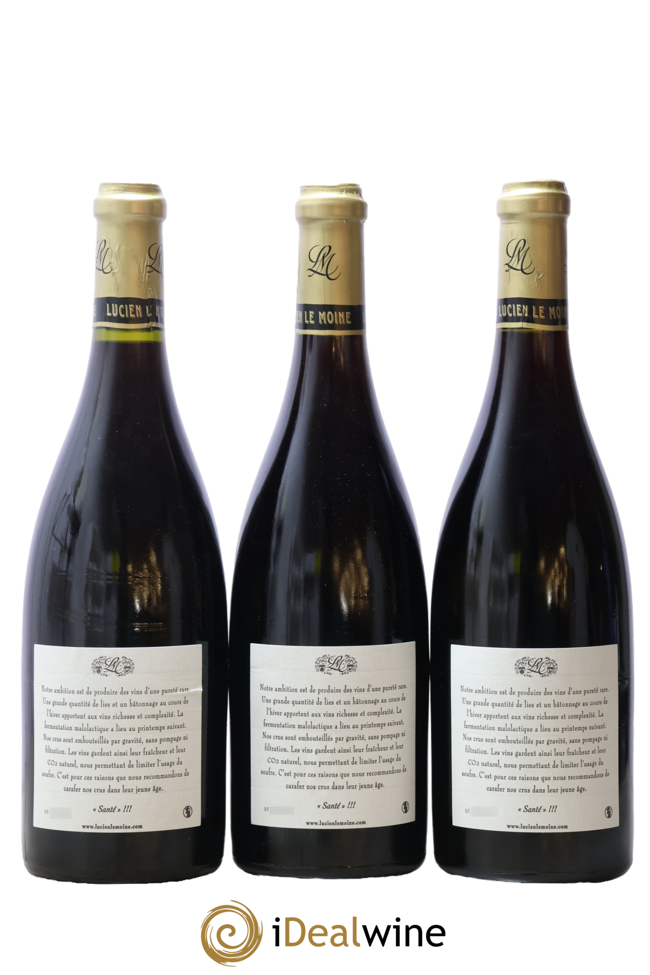 Romanée-Saint-Vivant Grand Cru Lucien Le Moine 2007 - Lot de 3 bouteilles - 1