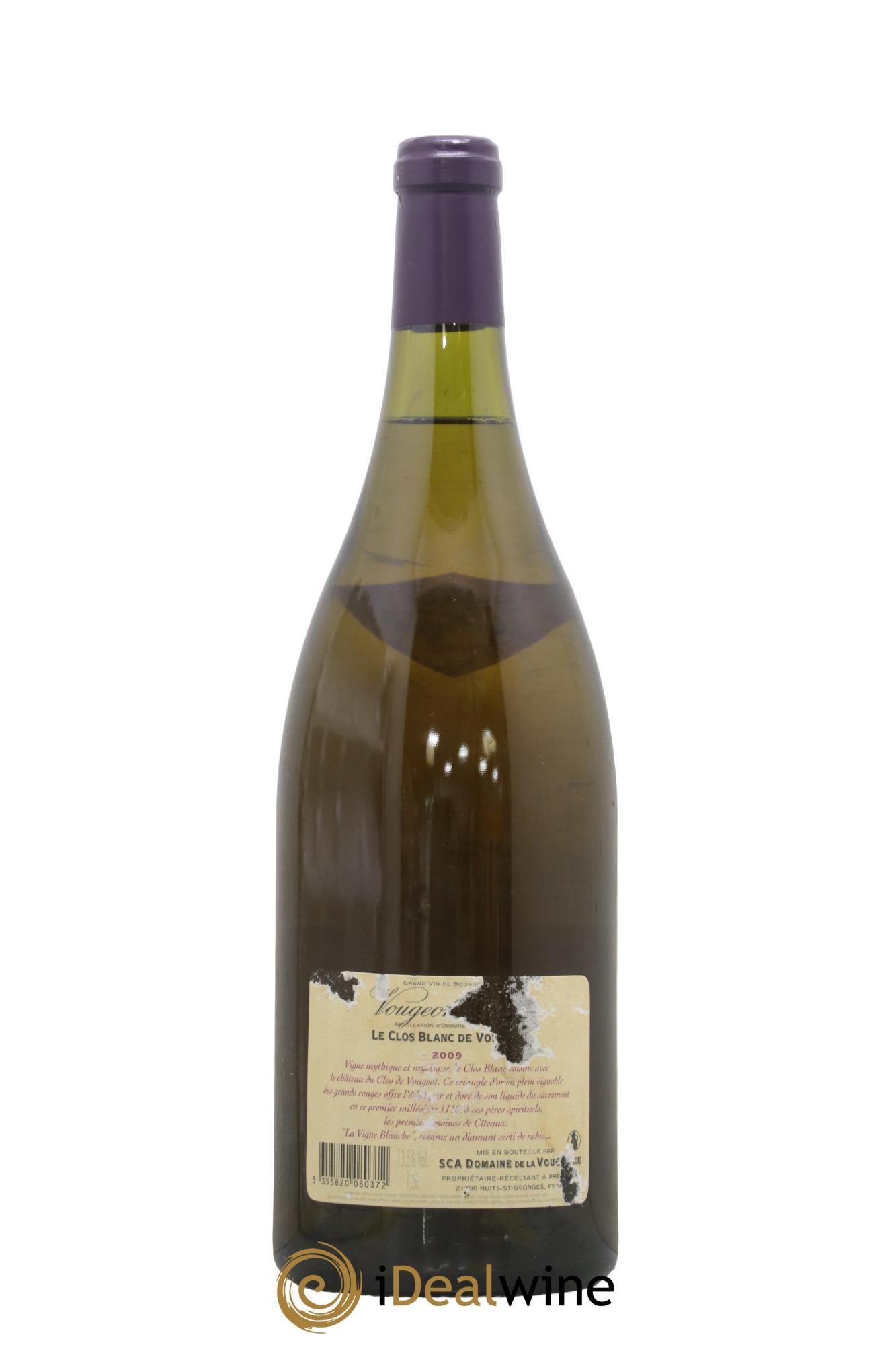 Vougeot 1er Cru Le Clos Blanc de Vougeot La Vougeraie 2009 - Lot de 1 magnum - 1