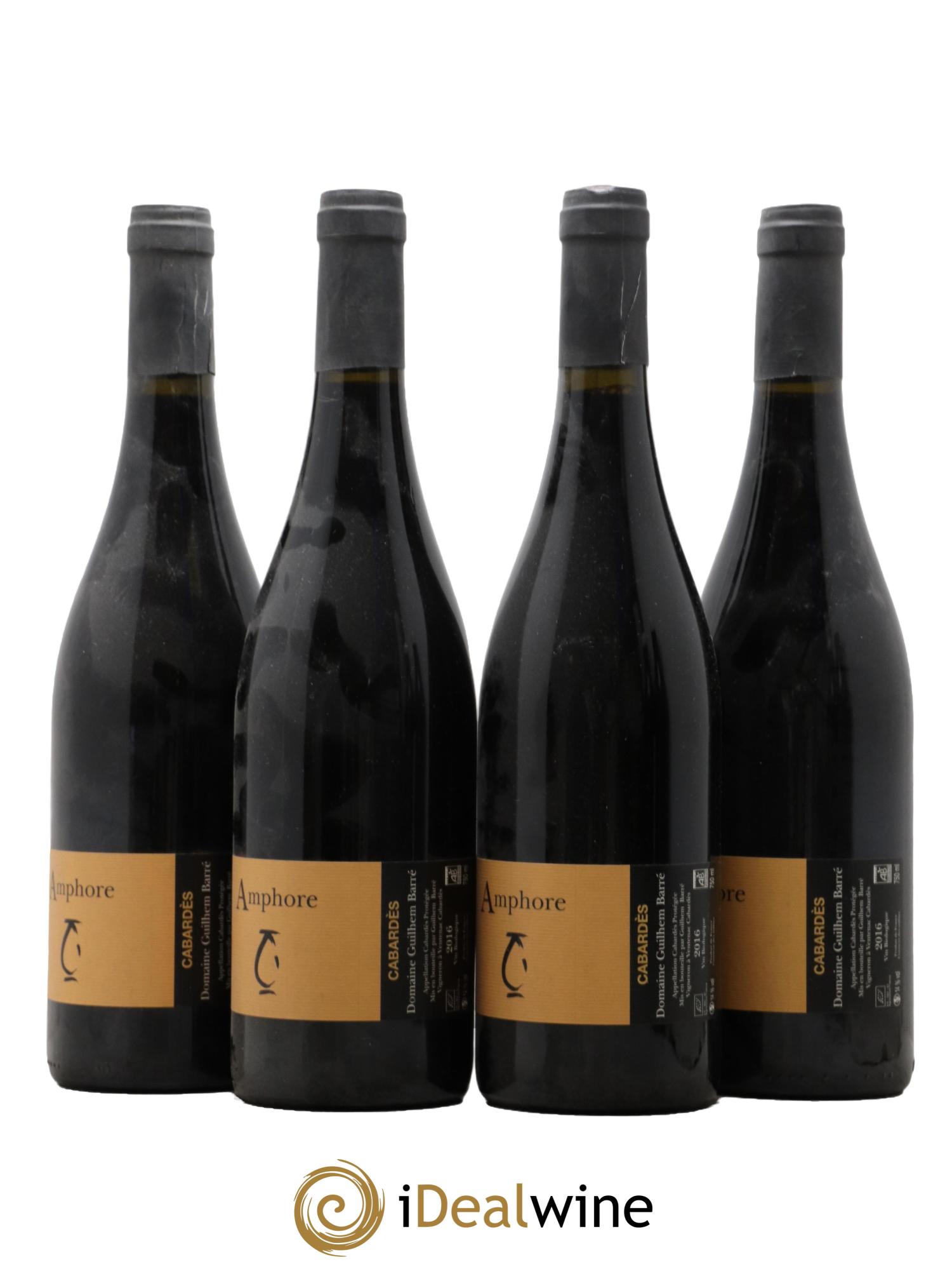 Cabardès Amphore Guilhem Baré 2016 - Lot de 4 bouteilles - 0