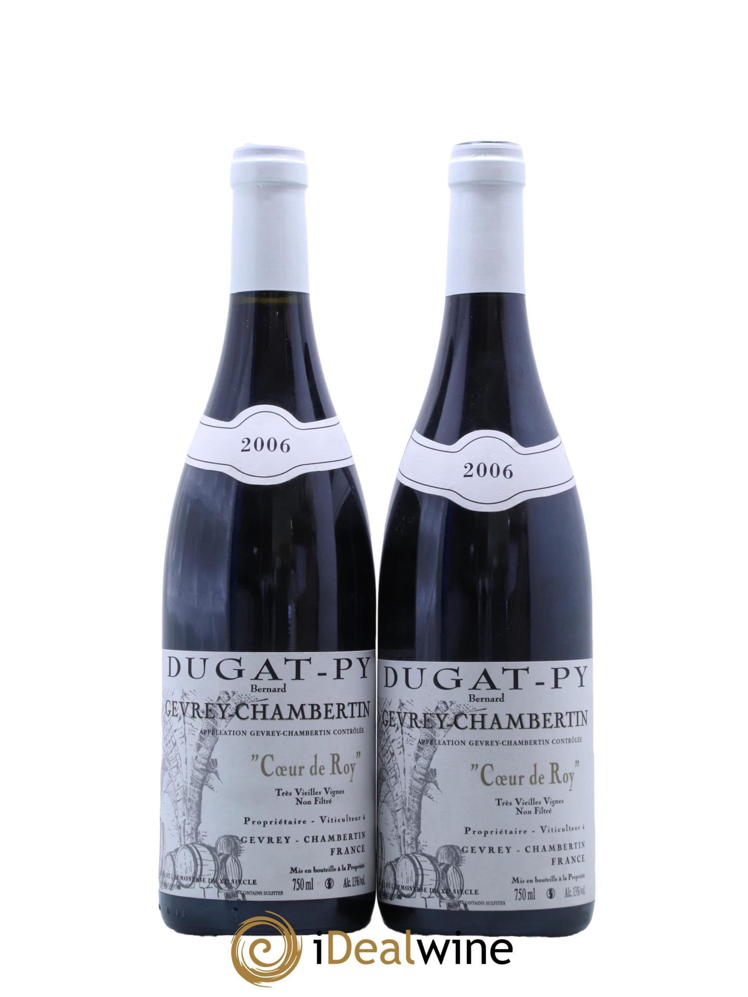 Gevrey-Chambertin Coeur de Roy Très Vieilles Vignes Dugat-Py 2006 - Lotto di 2 bottiglie - 0