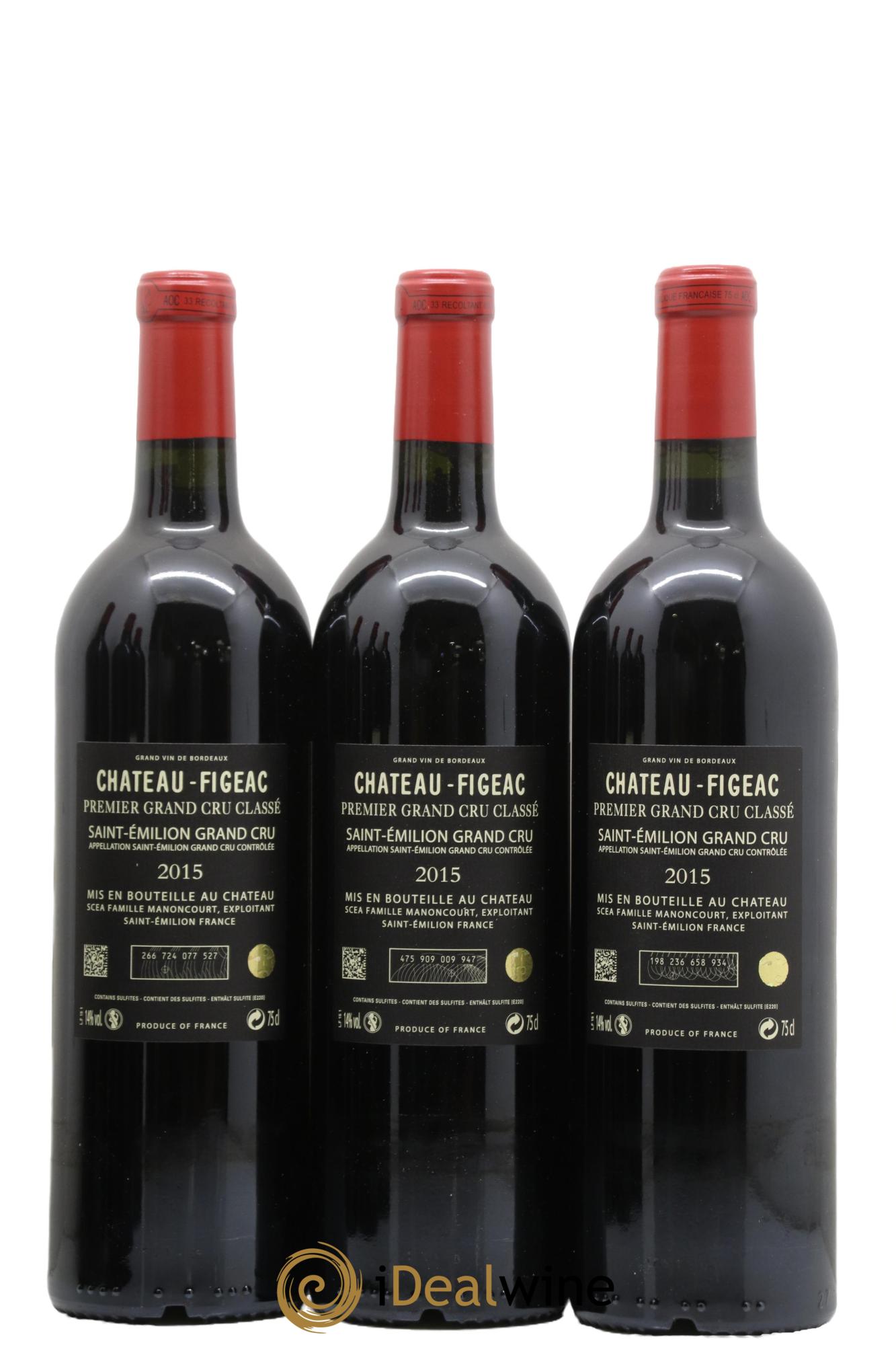 Château Figeac 1er Grand Cru Classé A 2015 - Lot of 6 bottles - 2