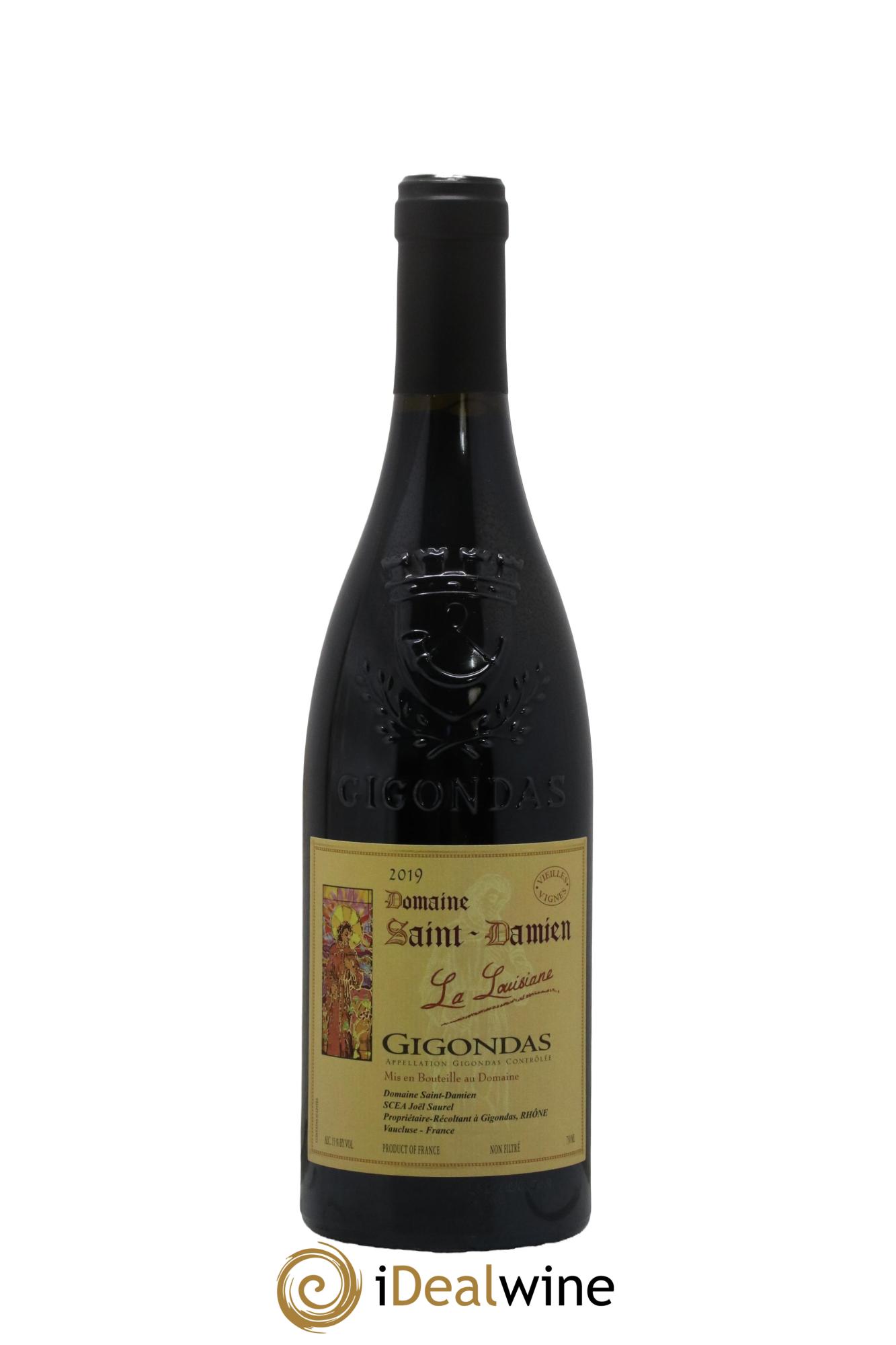 Gigondas Louisiane Bio Domaine Saint-Damien 2019 - Lot de 1 bouteille - 0